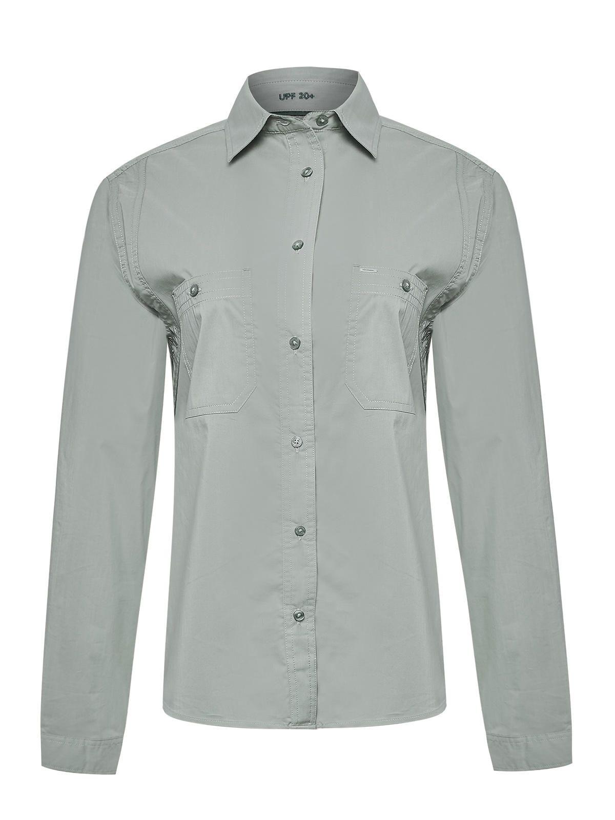 Blusa Algodón Orgánico Mujer Coop Gris -0