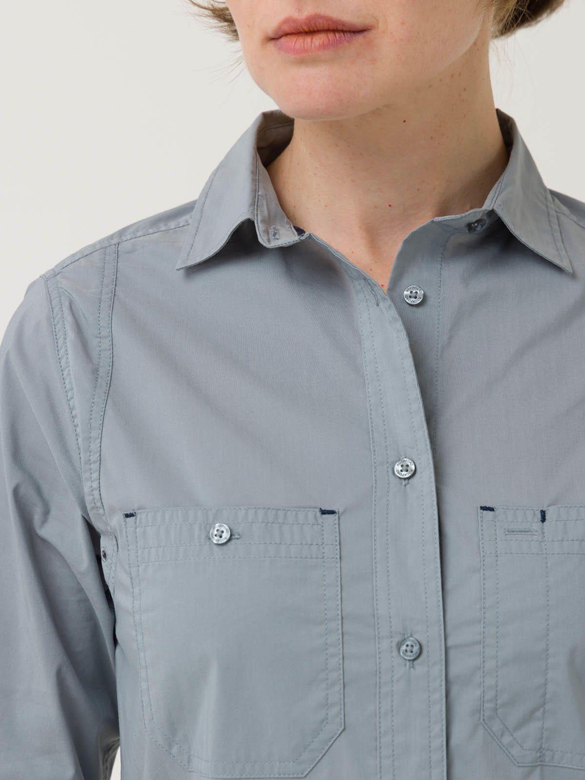 Blusa Algodón Orgánico Mujer Coop Gris -6