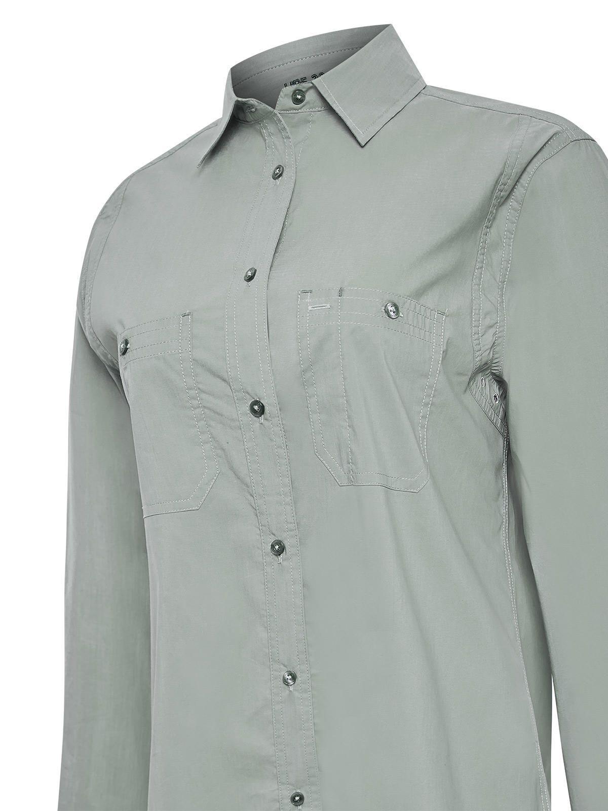 Blusa Algodón Orgánico Mujer Coop Gris -3