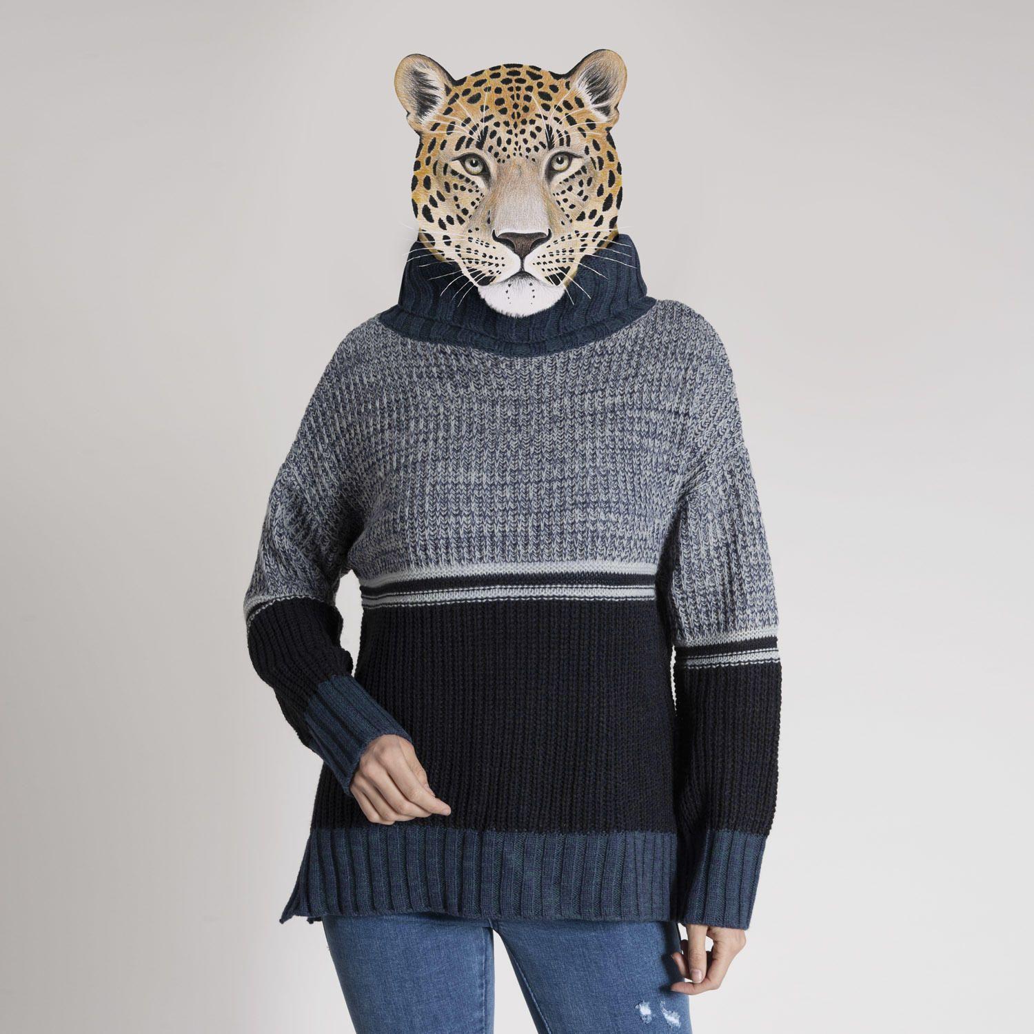 Sweater Mujer Azucena Algodón Azul-0