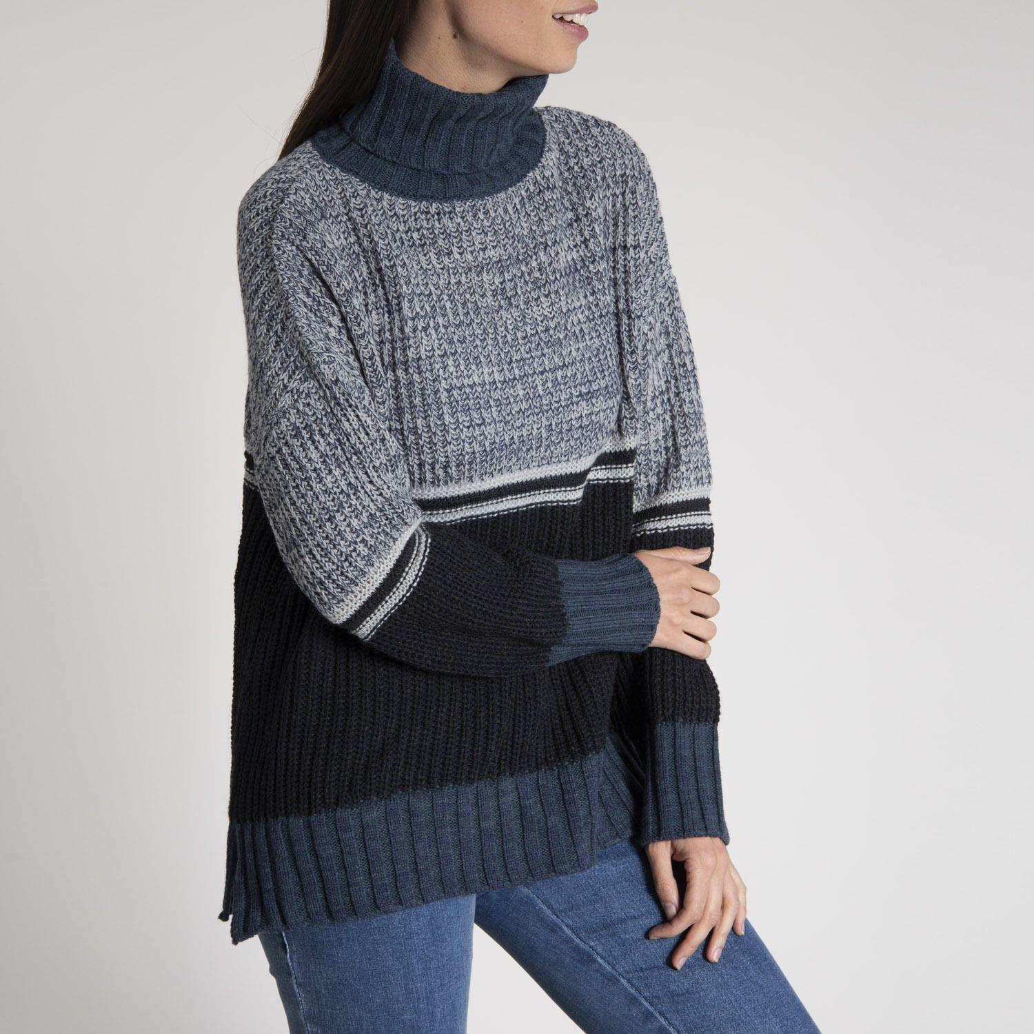 Sweater Mujer Azucena Algodón Azul-1