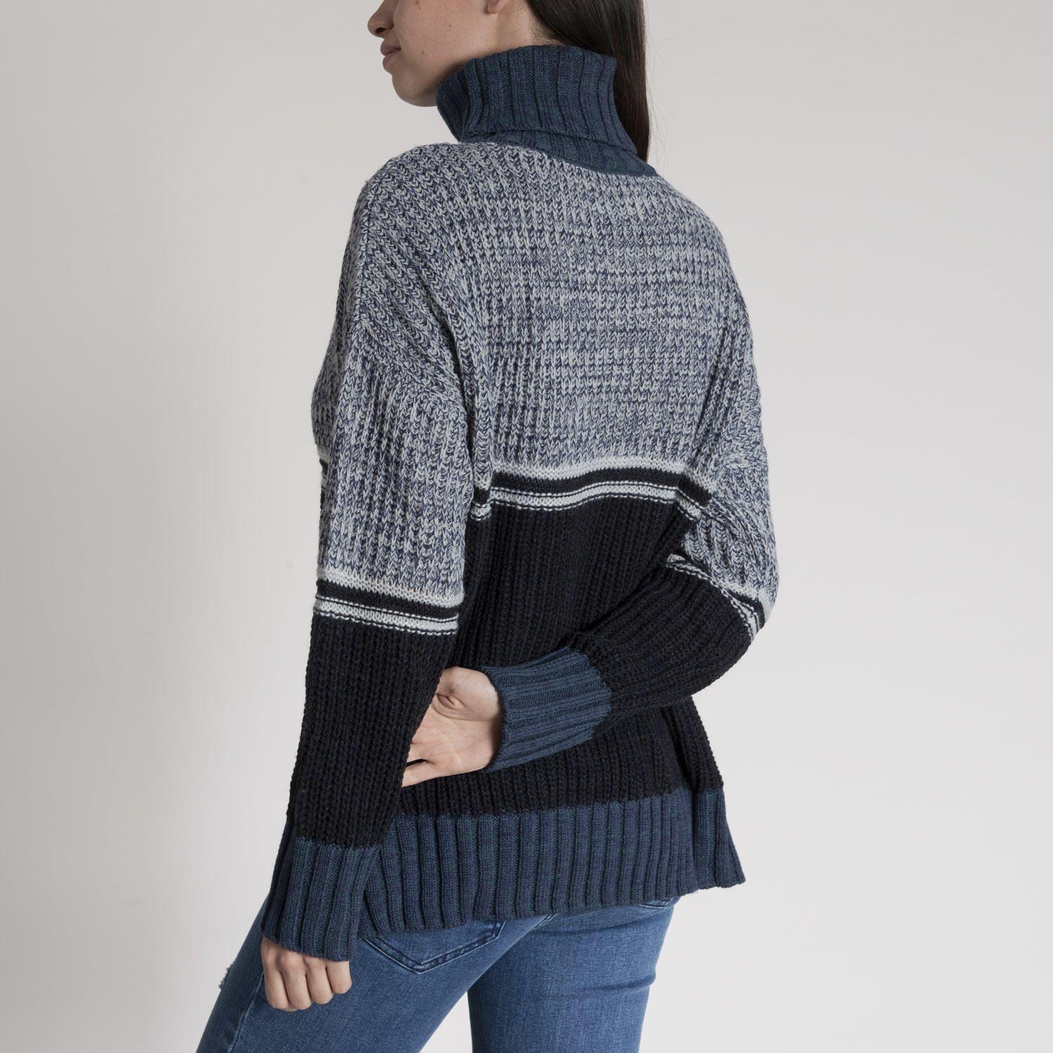 Sweater Mujer Azucena Algodón Azul-4