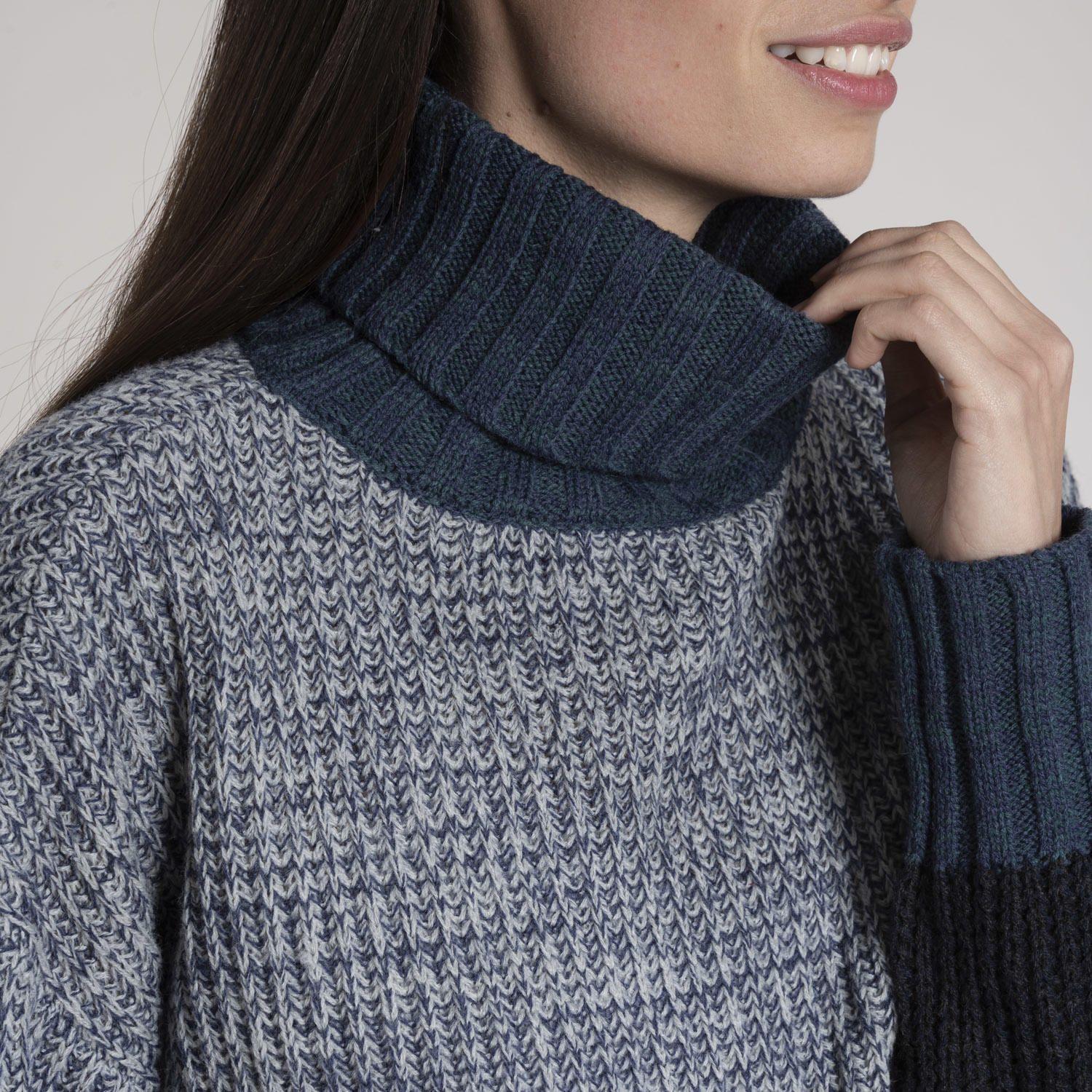 Sweater Mujer Azucena Algodón Azul-5