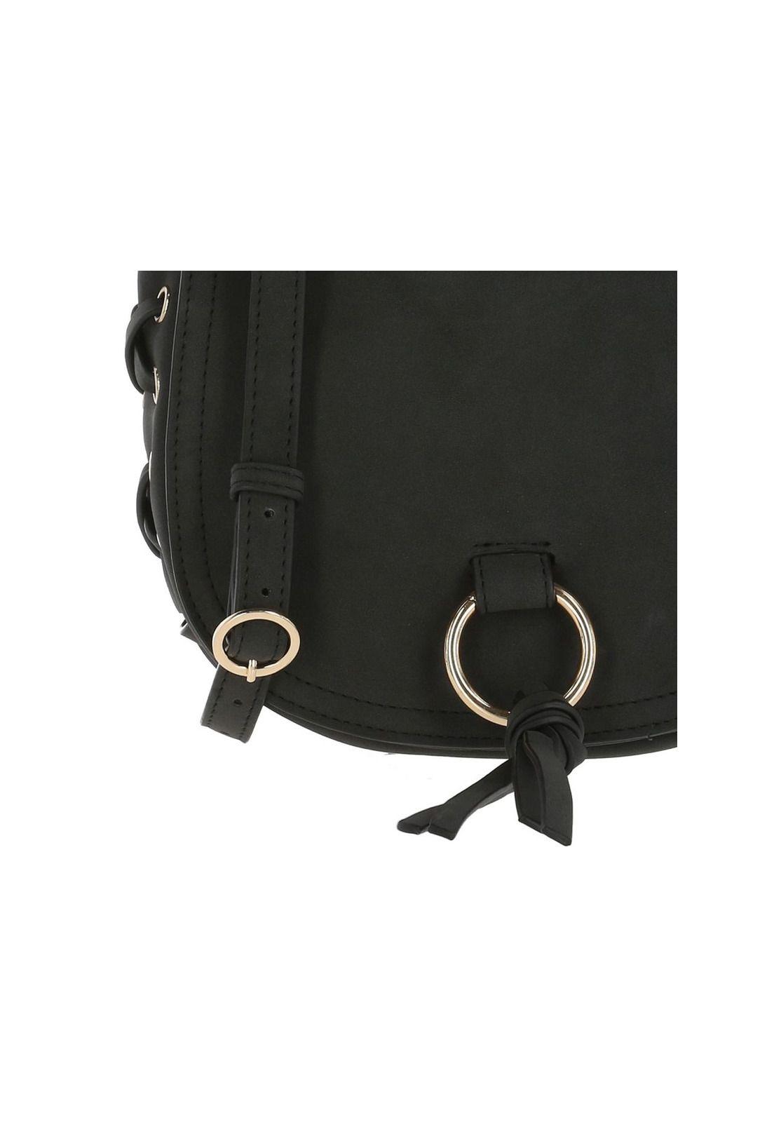 Cartera Ecocuero Sam Crossbody Negro-3