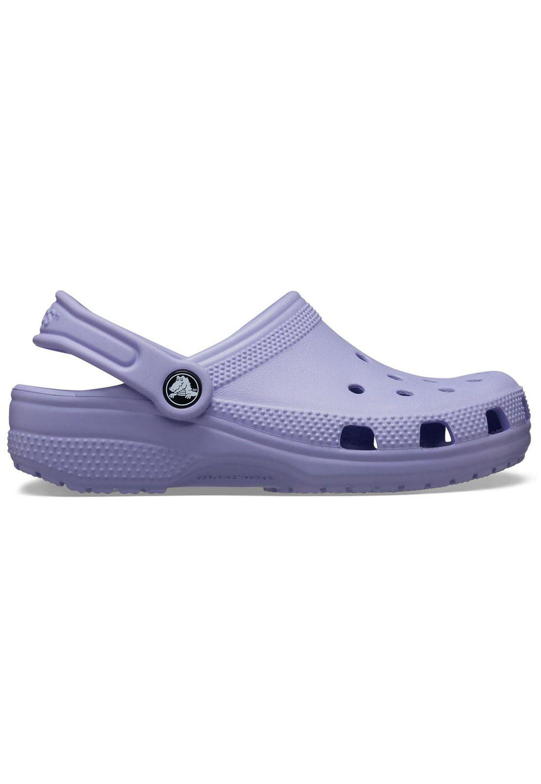 Zueco Crocs Niña Classic Clog K Morado-0