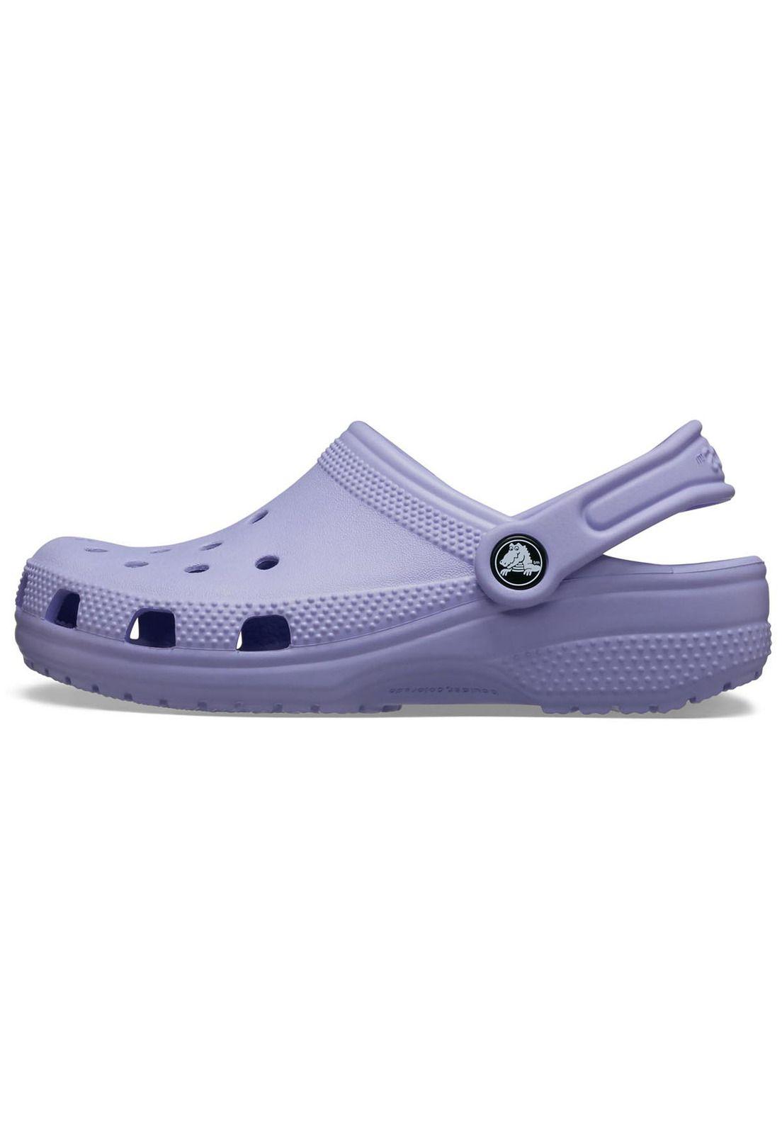 Zueco Crocs Niña Classic Clog K Morado-1