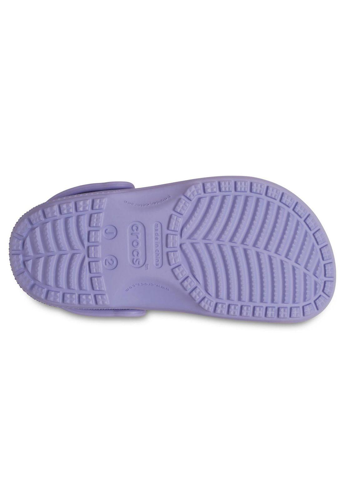 Zueco Crocs Niña Classic Clog K Morado-5