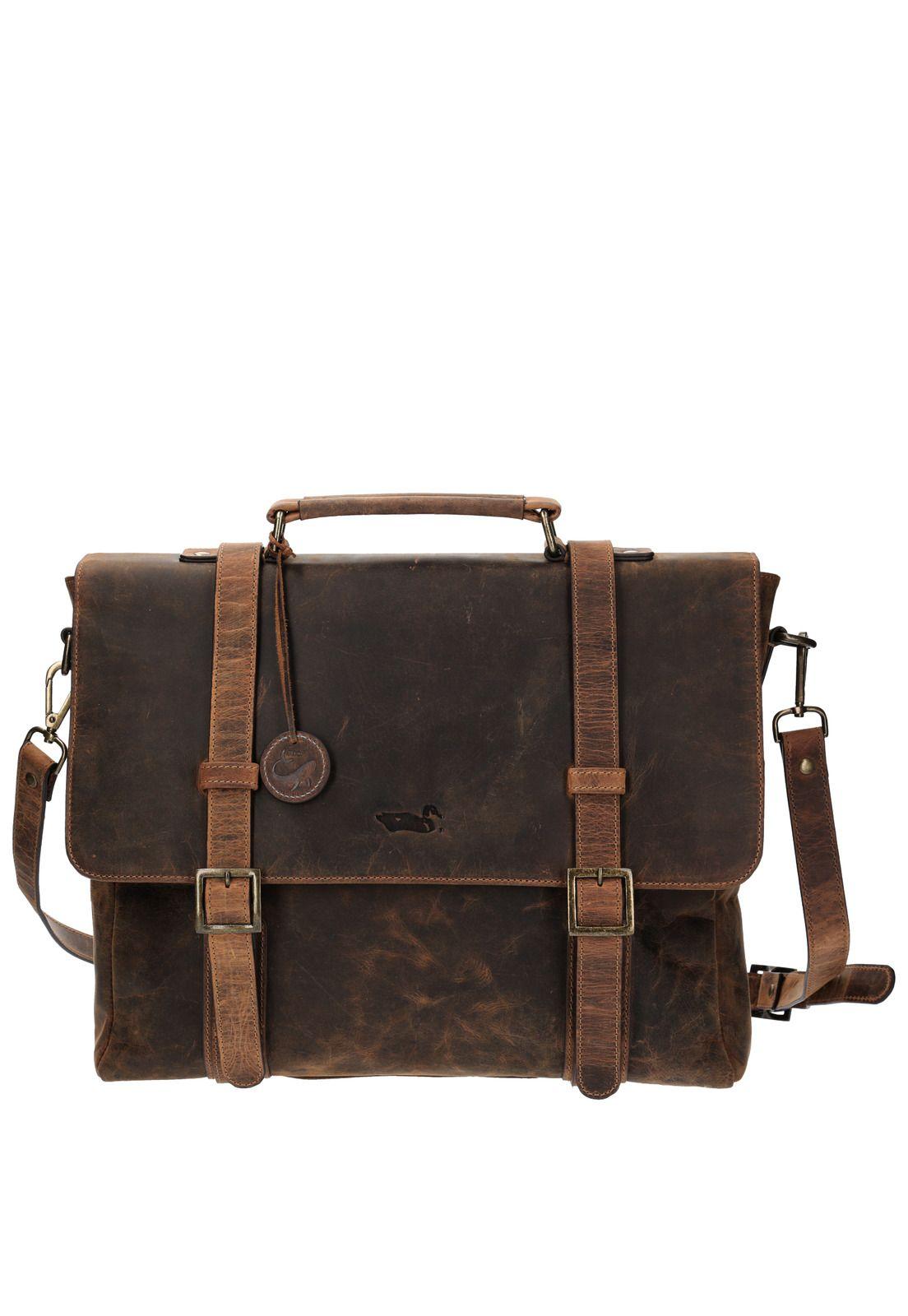 Maletín Cuero Hombre Ocean Fede Verde-0