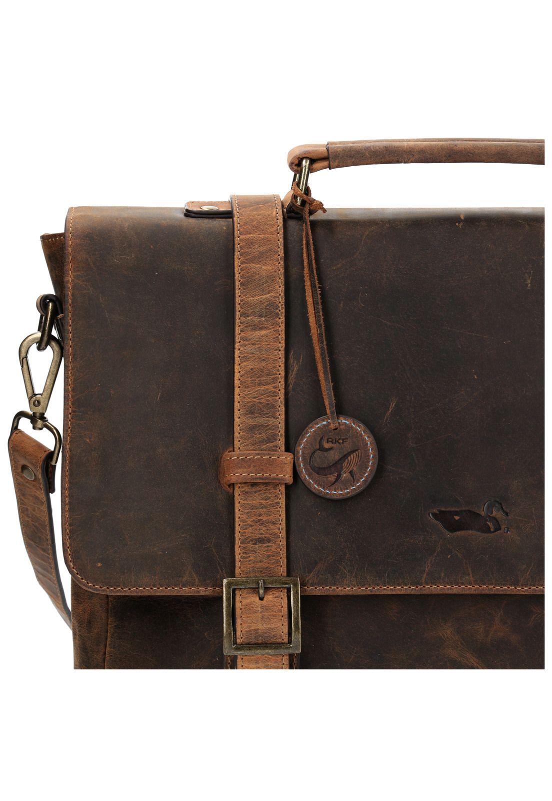 Maletín Cuero Hombre Ocean Fede Verde-3