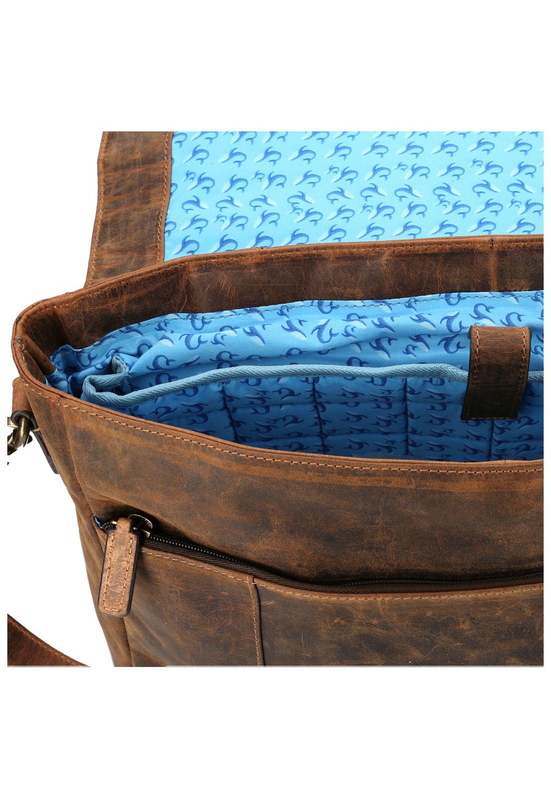 Maletín Cuero Hombre Ocean Fede Verde-4