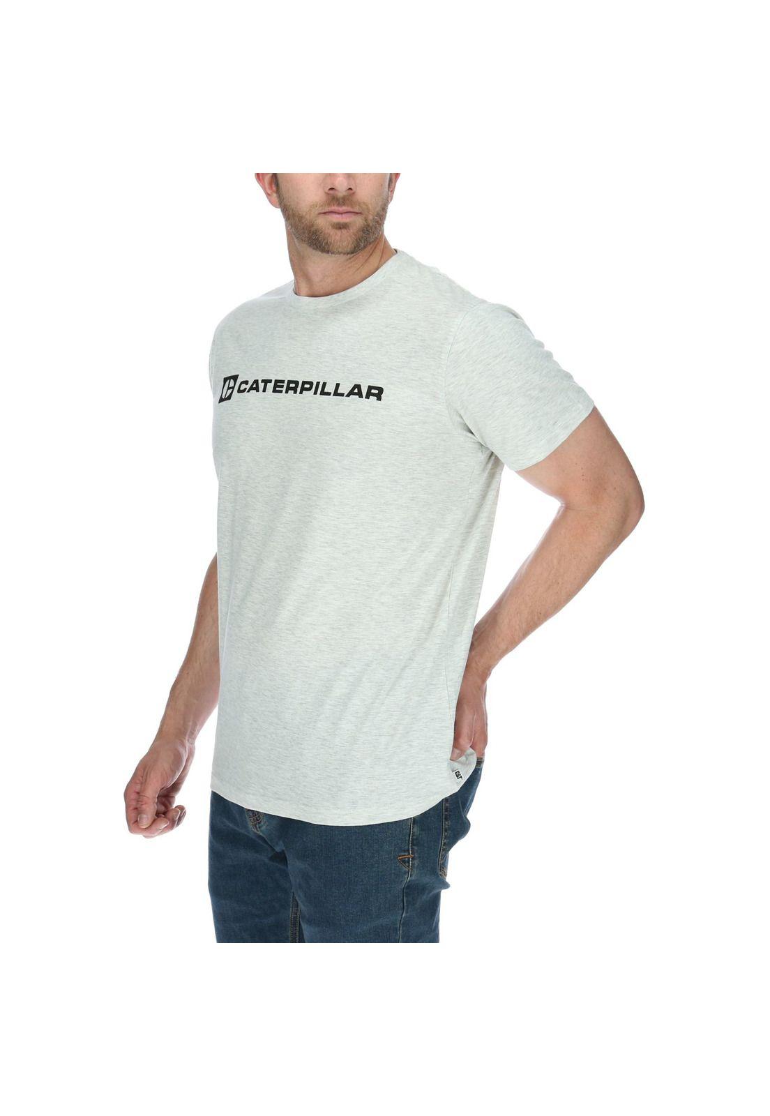 Polera Mc Hombre Wordmark Tee Gris-1