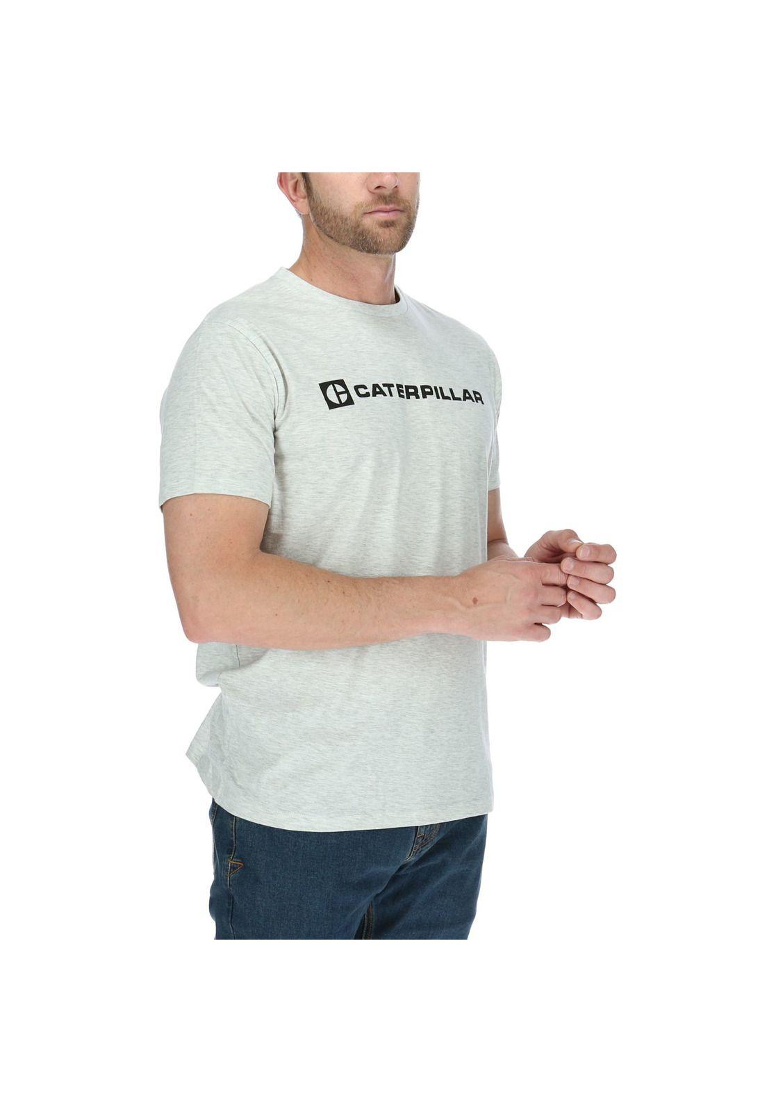 Polera Mc Hombre Wordmark Tee Gris-3