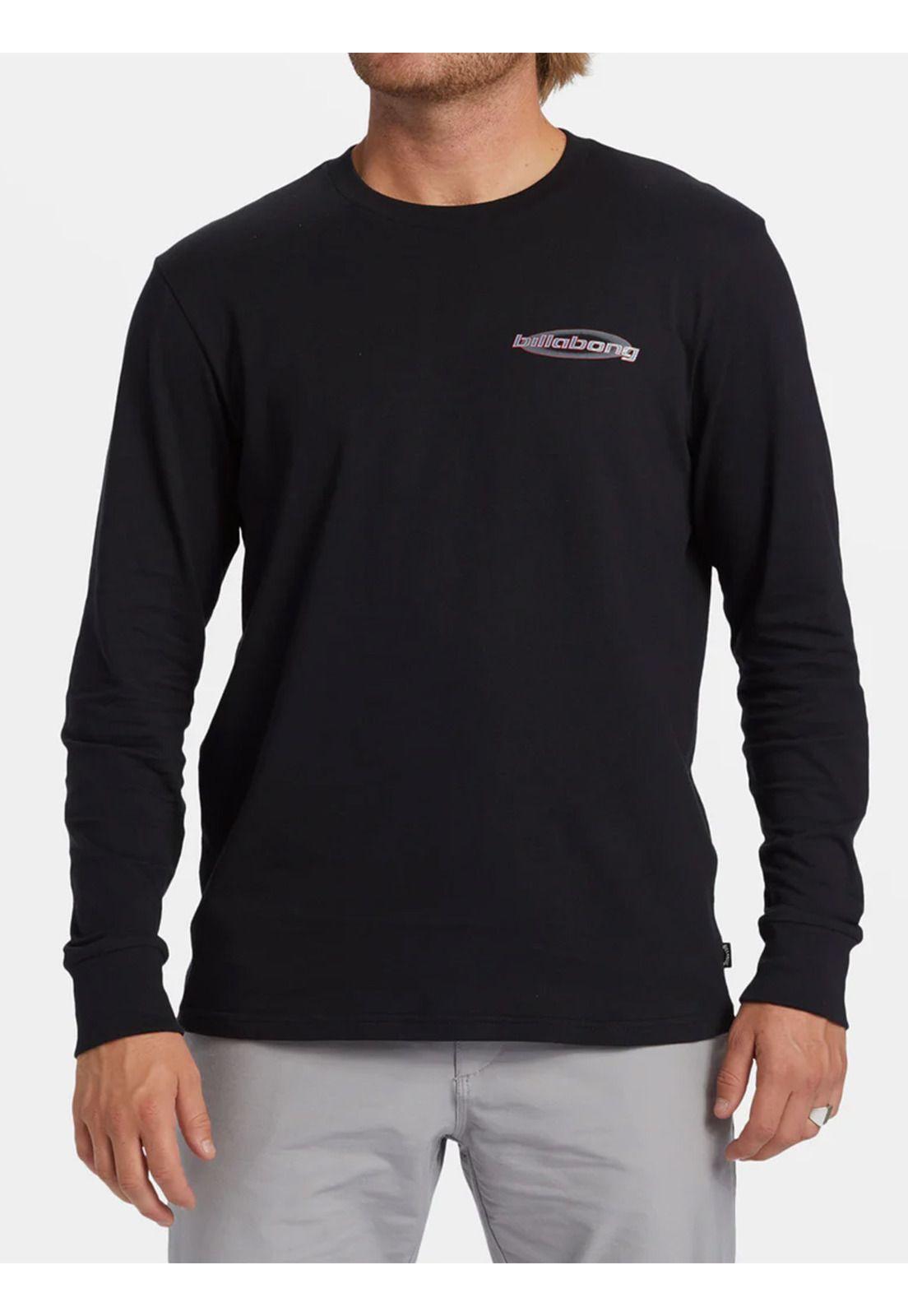 Polera manga larga Hombre Walled Negra-0