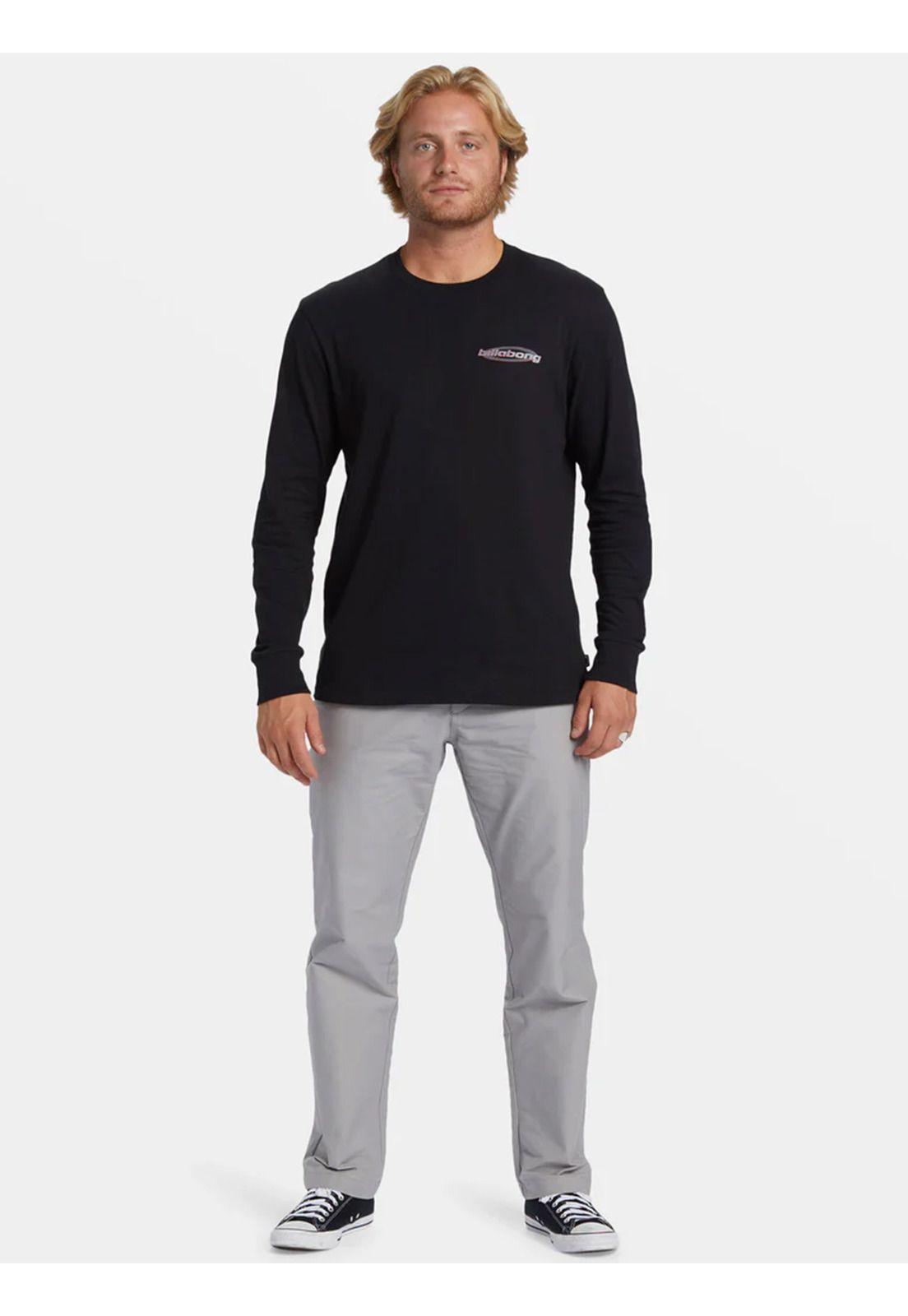 Polera manga larga Hombre Walled Negra-3