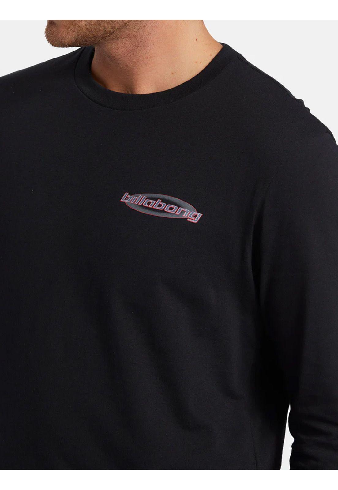 Polera manga larga Hombre Walled Negra-4