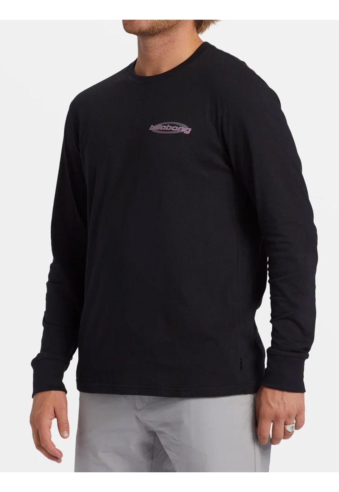 Polera manga larga Hombre Walled Negra-6