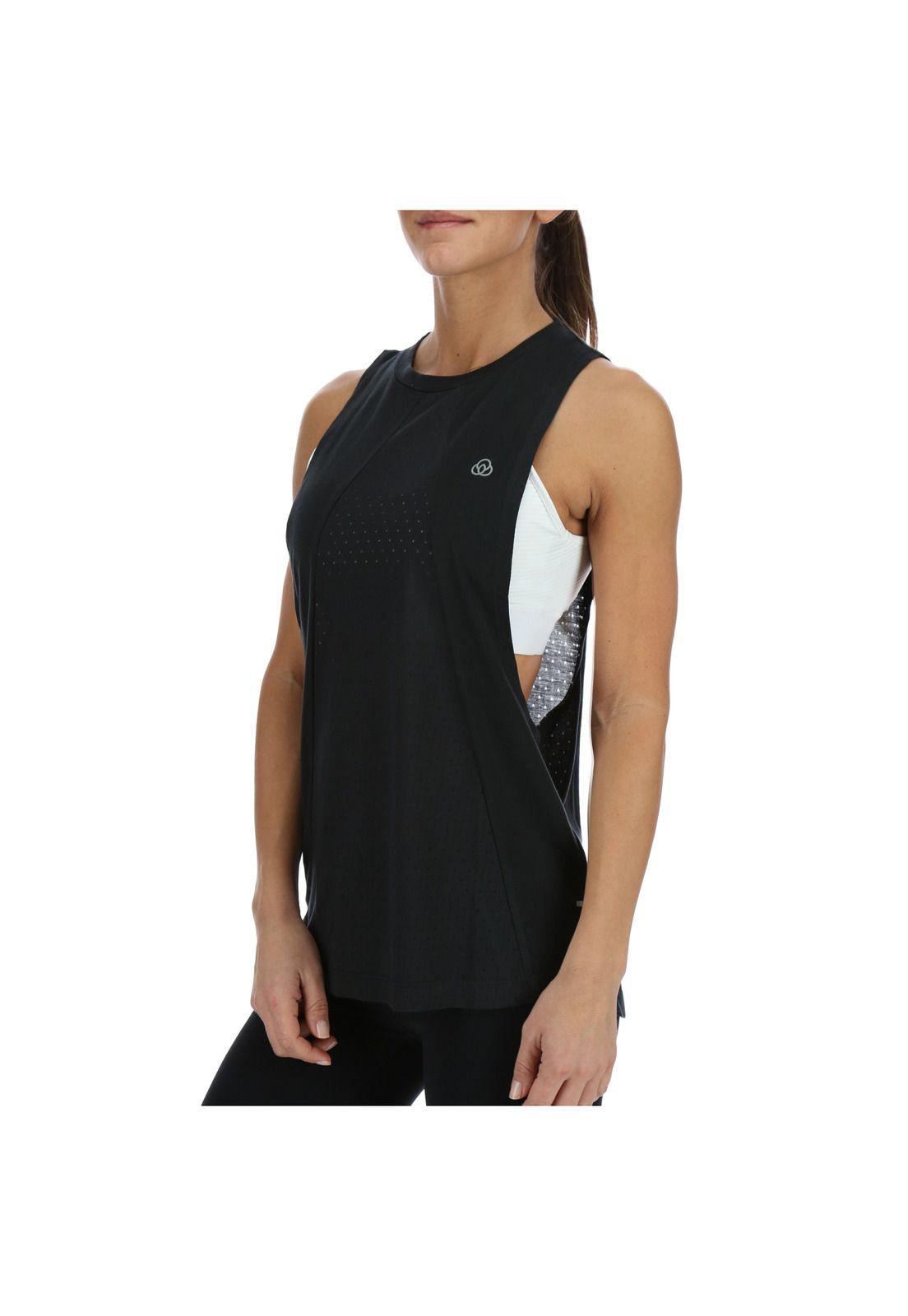 Polera S/M High Neck Tank Negro-1