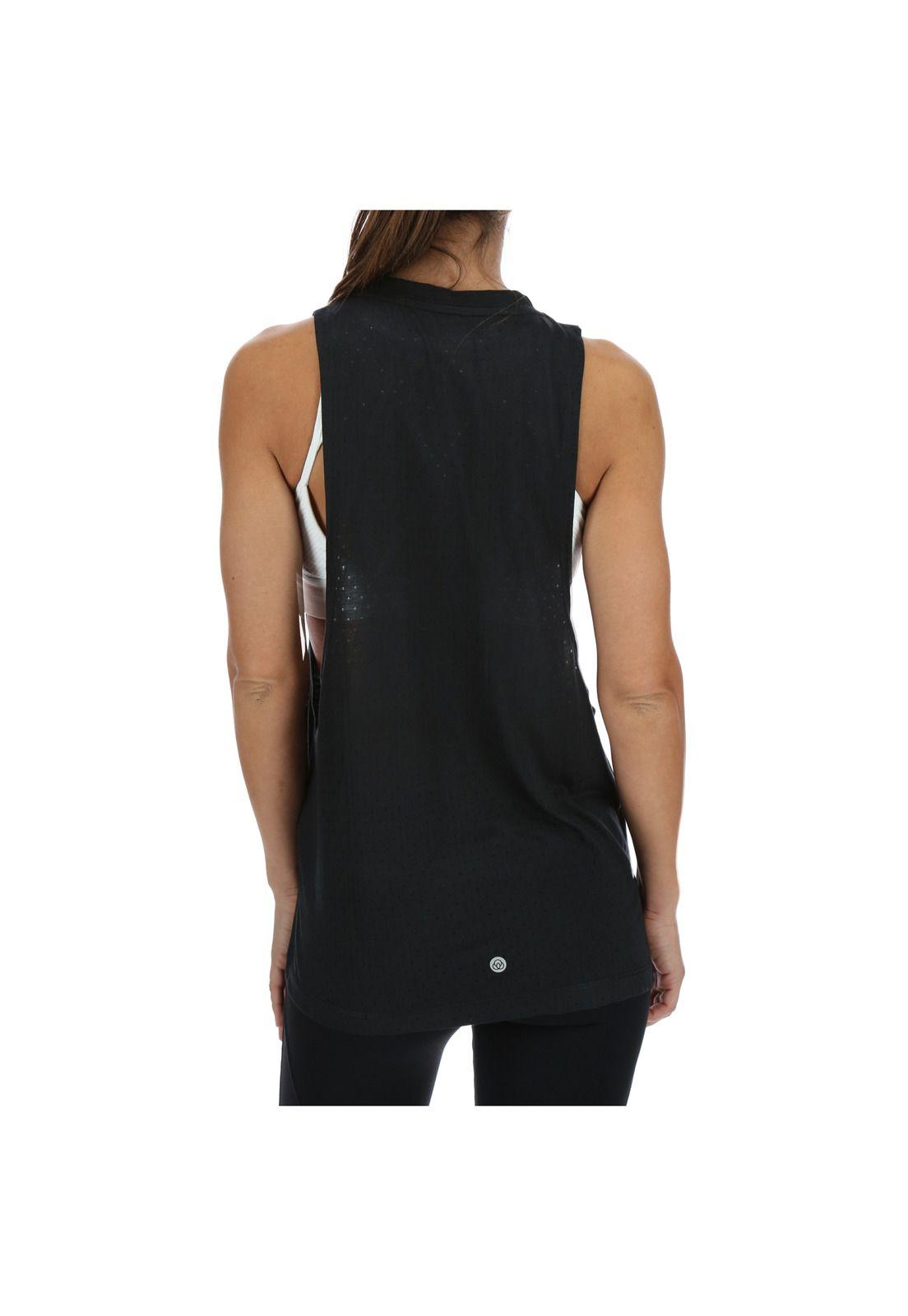Polera S/M High Neck Tank Negro-2