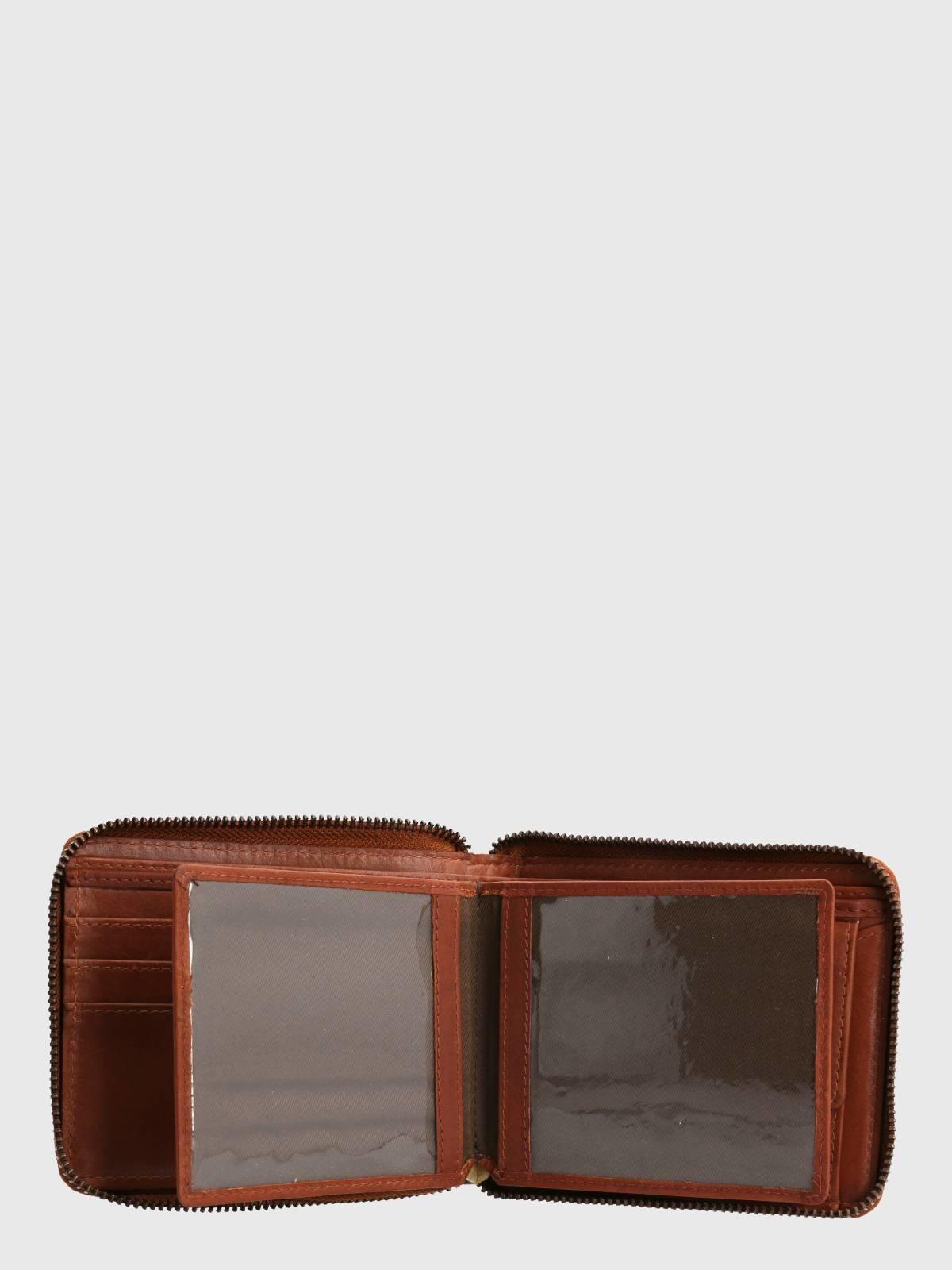 Billetera Cuero Unisex Om Middleton Zip Café-4