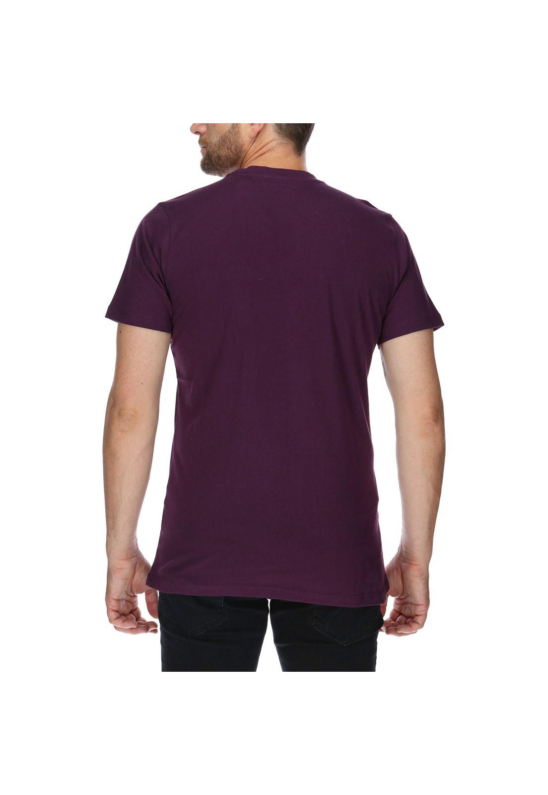 Polera Mc Hombre Foundation Pocket Tee Algodón Uva-2