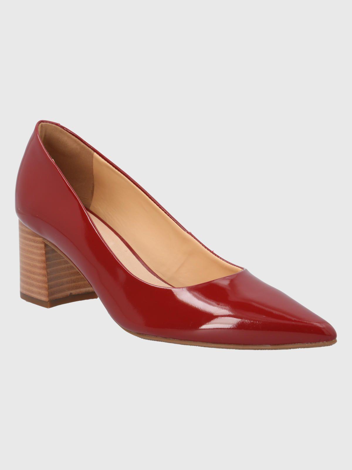 Zapato Cuero Rojo Mujer Nora -0