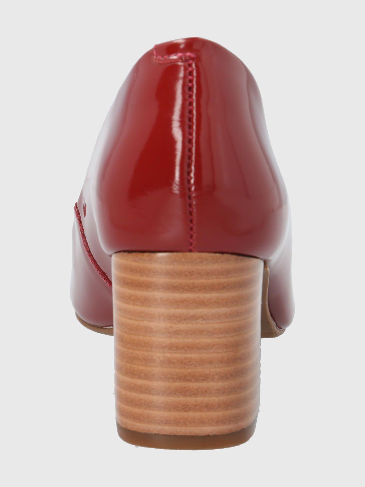 Zapato Cuero Rojo Mujer Nora -5