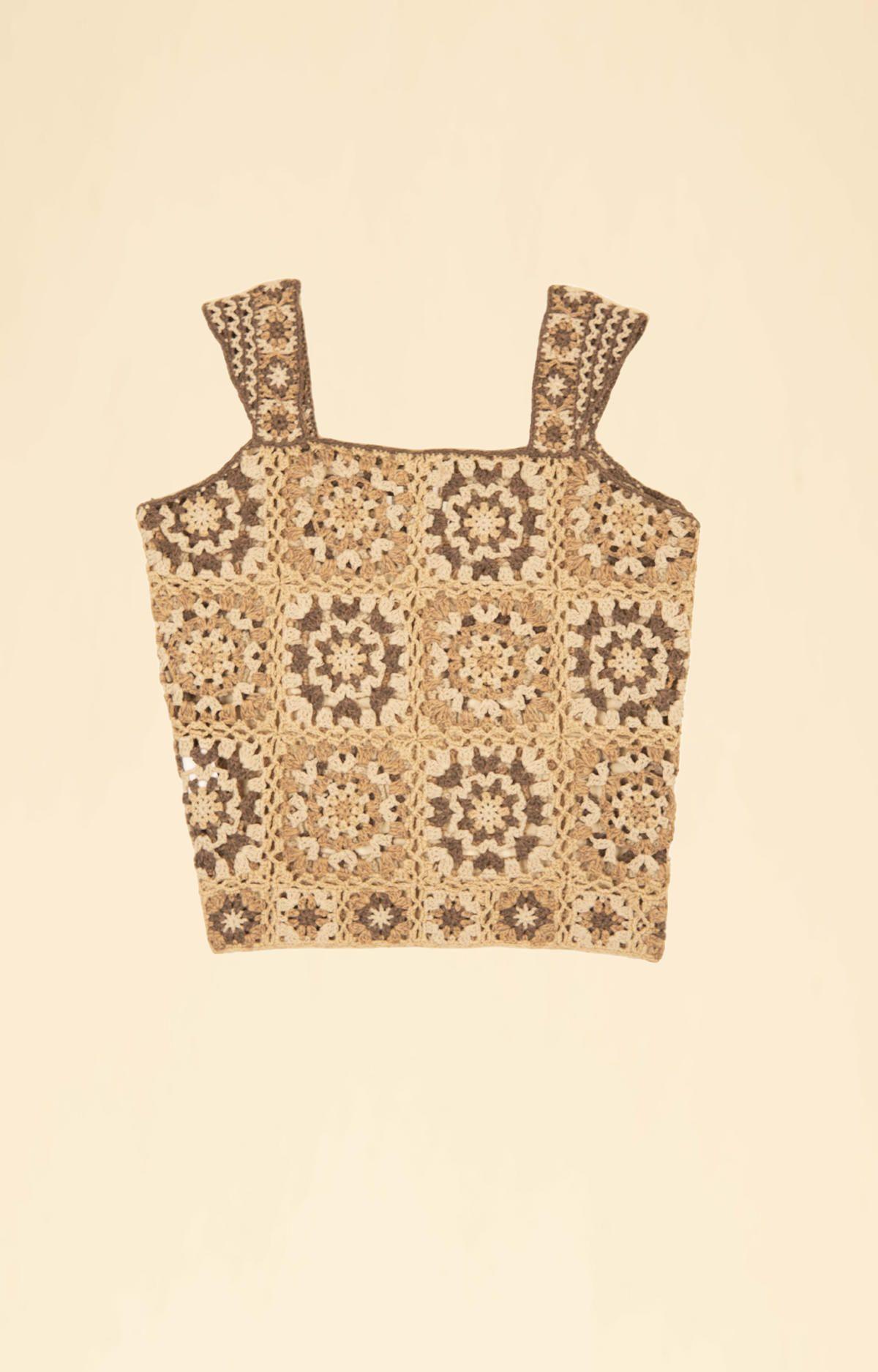 Polera Algodón Orgánico Mujer Dominica Café-1