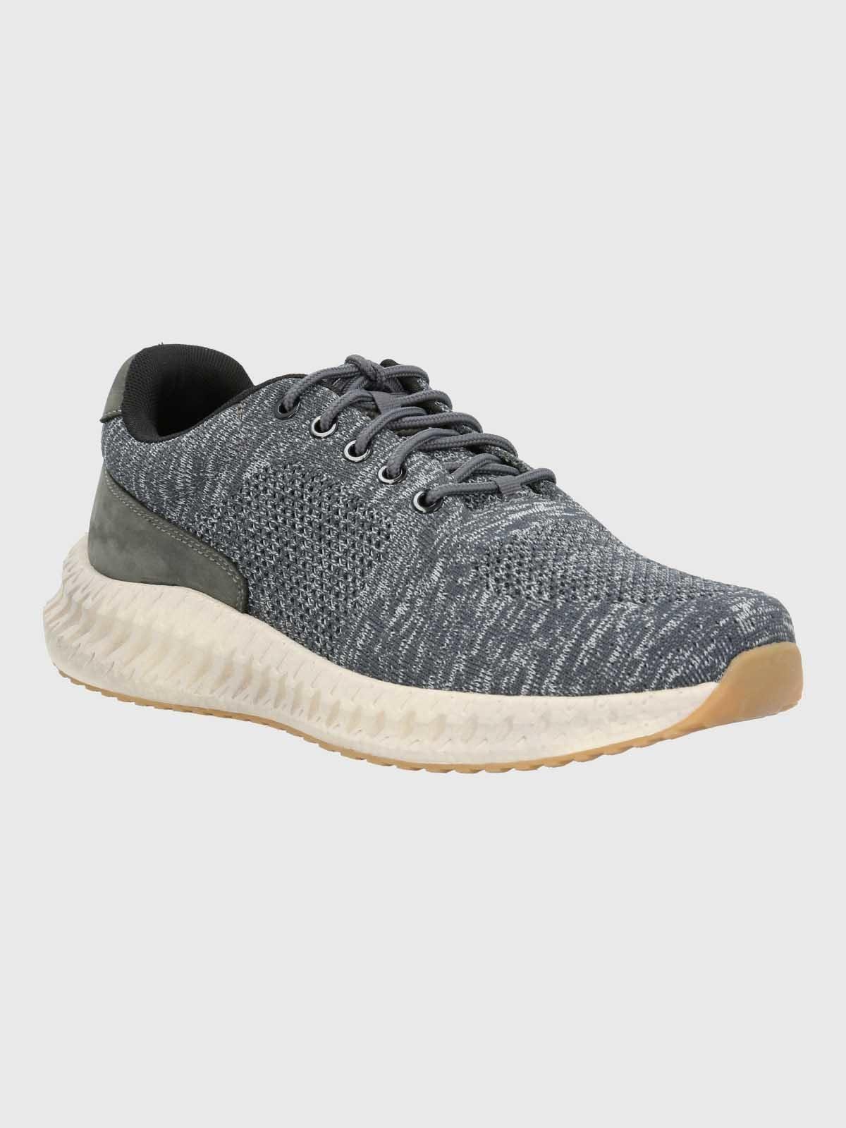 Zapatilla Spinal Hombre Knit Lace Gris-0