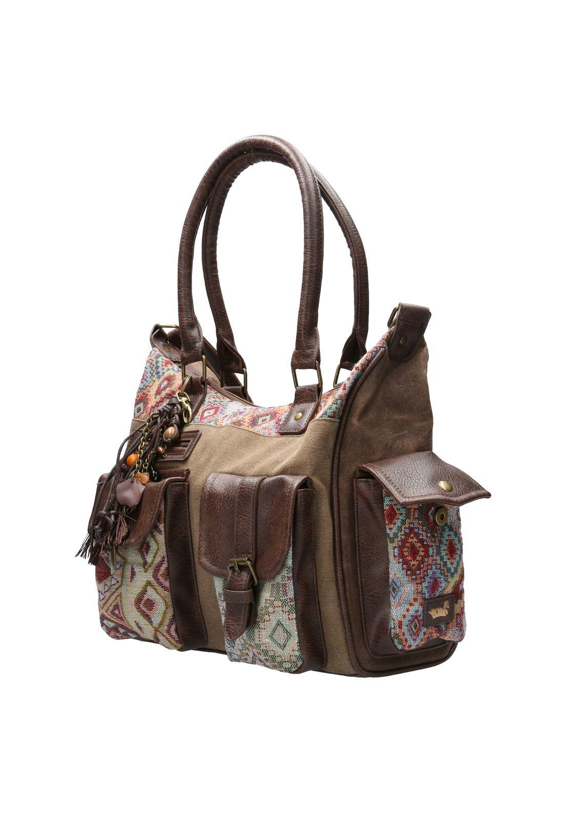 Cartera Mujer Rossi Hobo Café-1