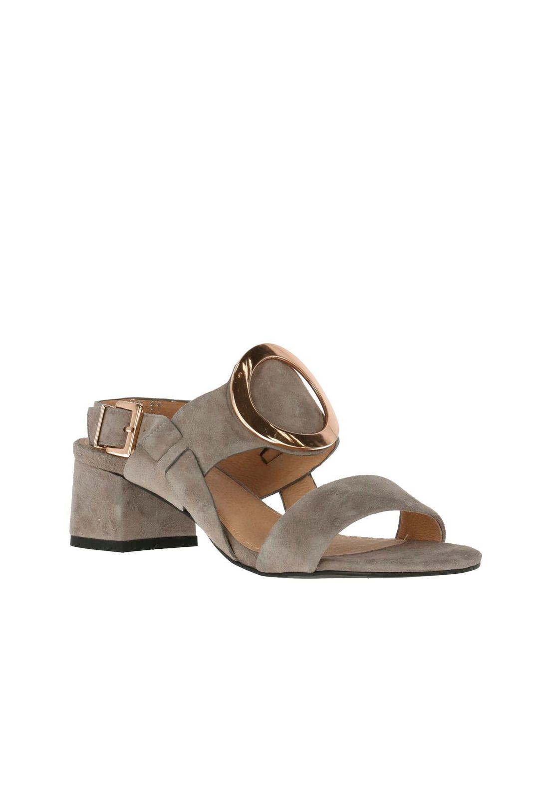 Sandalia Cuero Feelings Gris-0