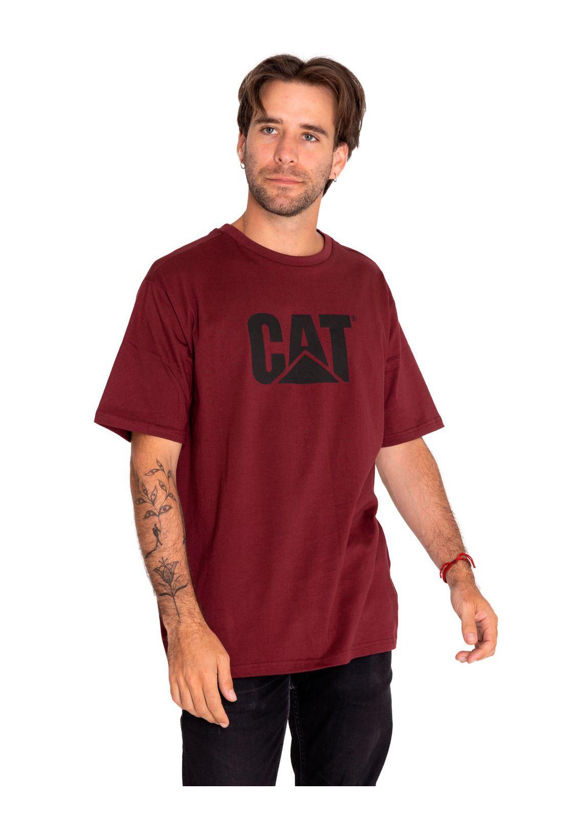 Polera Manga Corta Unisex Original Fit Logo Rojo-0