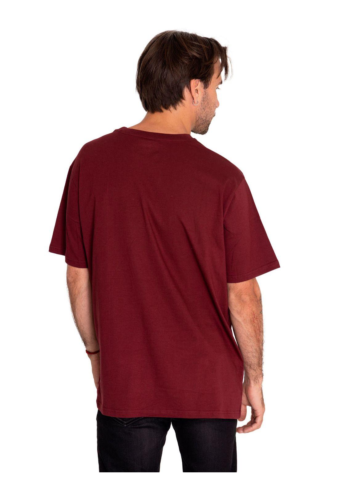 Polera Manga Corta Unisex Original Fit Logo Rojo-3