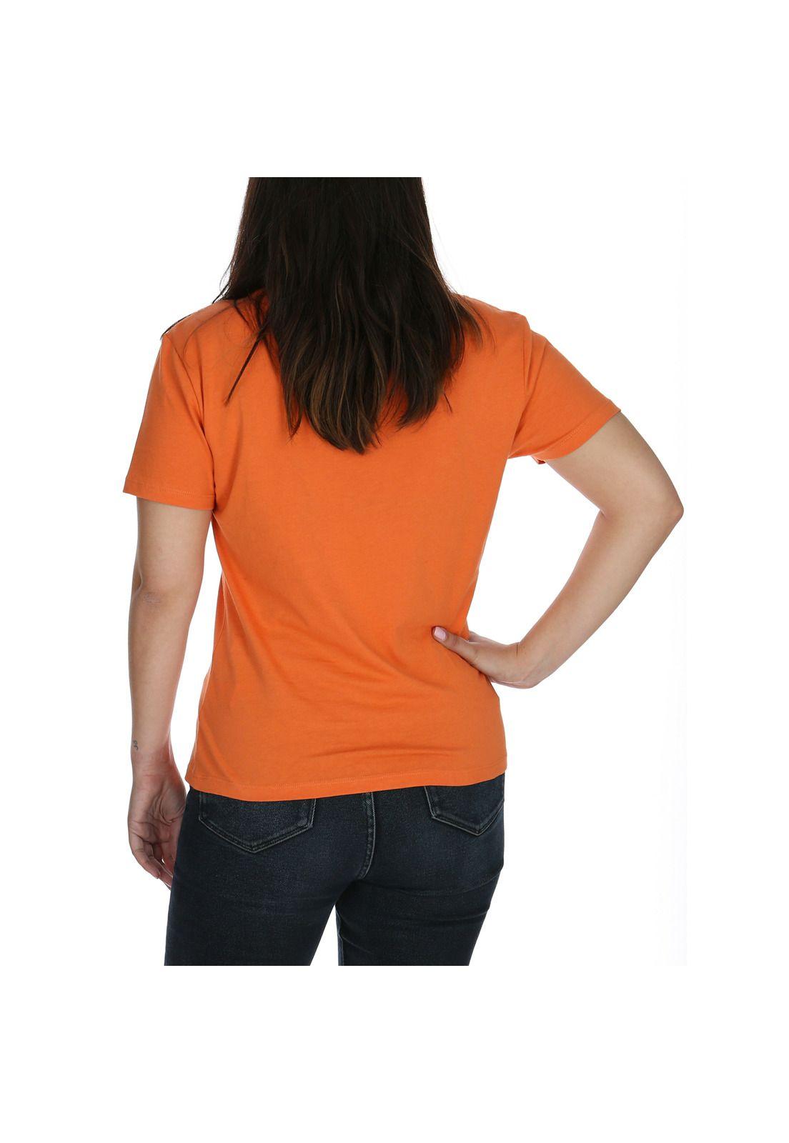 Polera Mujer Sun-Moon Tee Naranjo-2