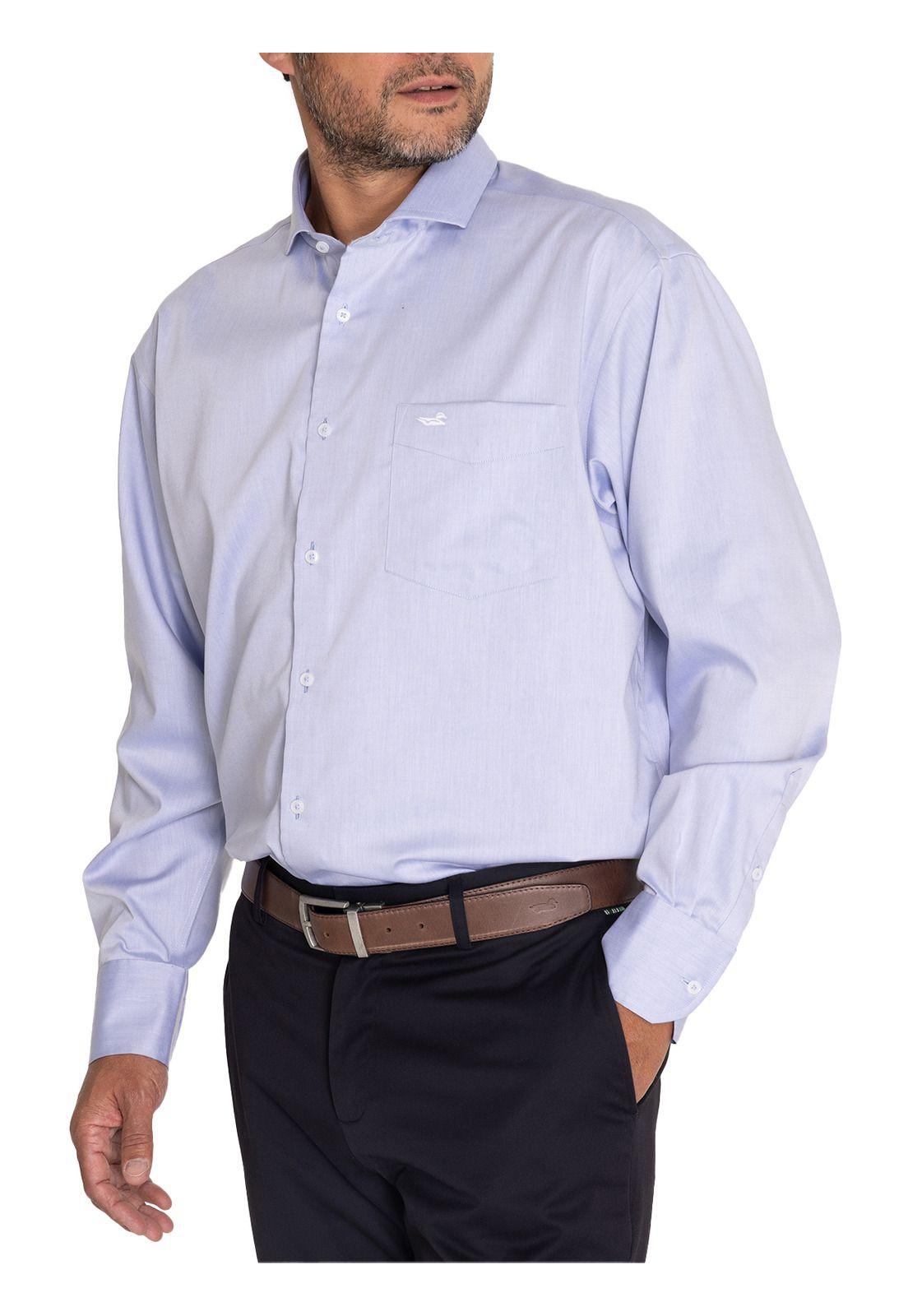 Camisa Casual Easylife Hombre Solid Azul-7