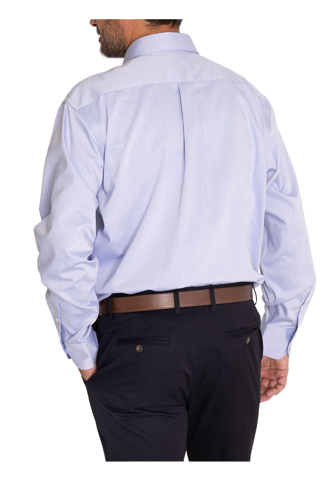 Camisa Casual Easylife Hombre Solid Azul-8