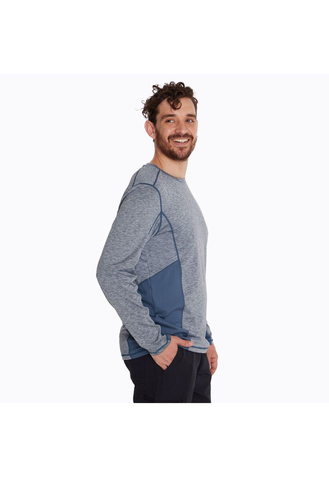 Polera Hombre Sport Long Sleeve Azul Oscuro-0