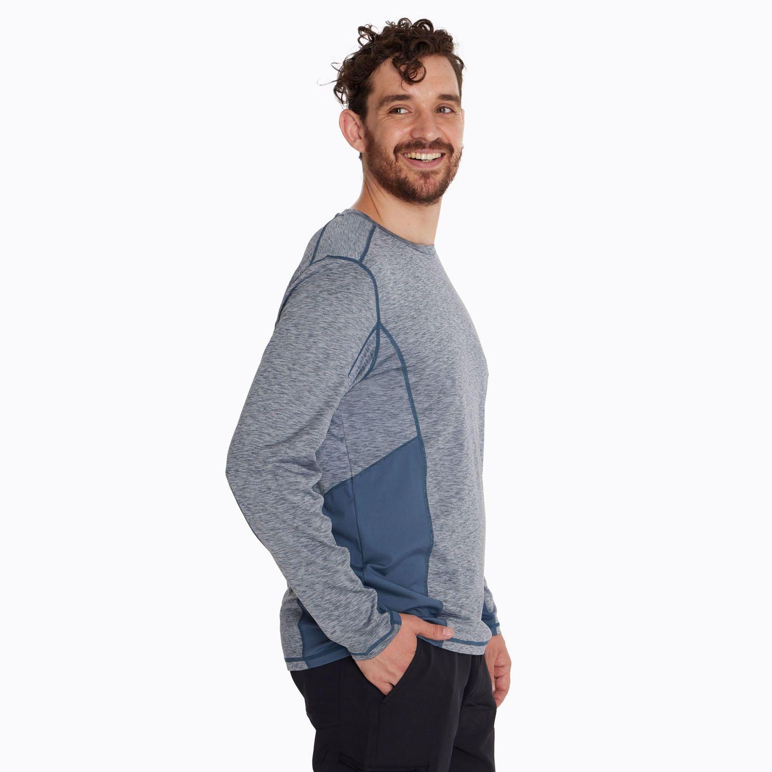 Polera Hombre Sport Long Sleeve Azul Oscuro-0