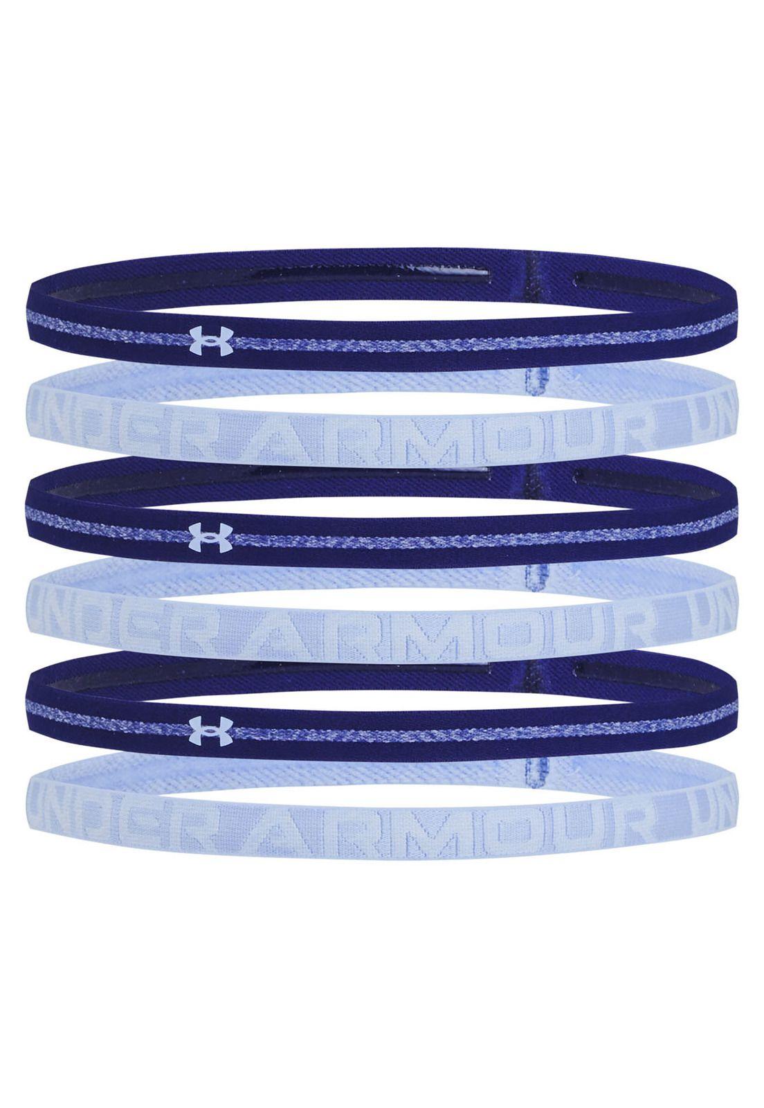 Pack 6 Mini cintillos Heathered mujer Azul-0