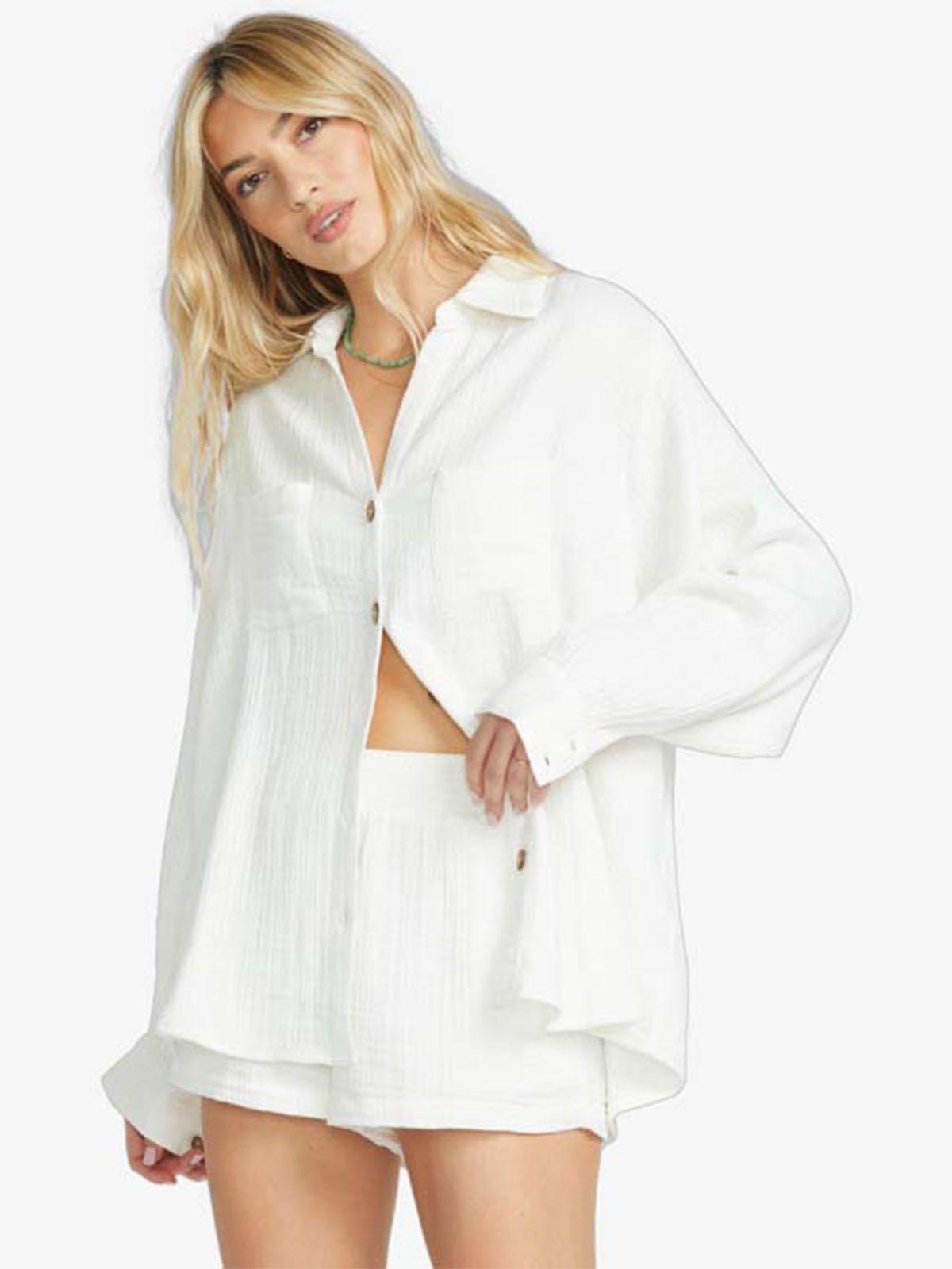 Blusa Mujer Swell Blanca Billabong-0