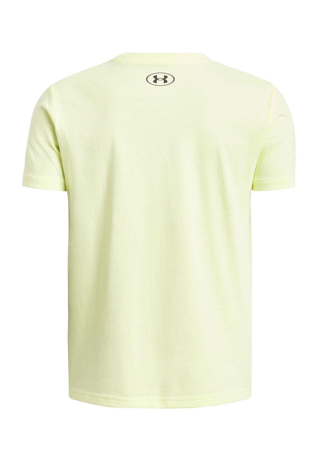 Polera Manga Corta Ua Sportstyle Lc Amarillo Para Niño-1