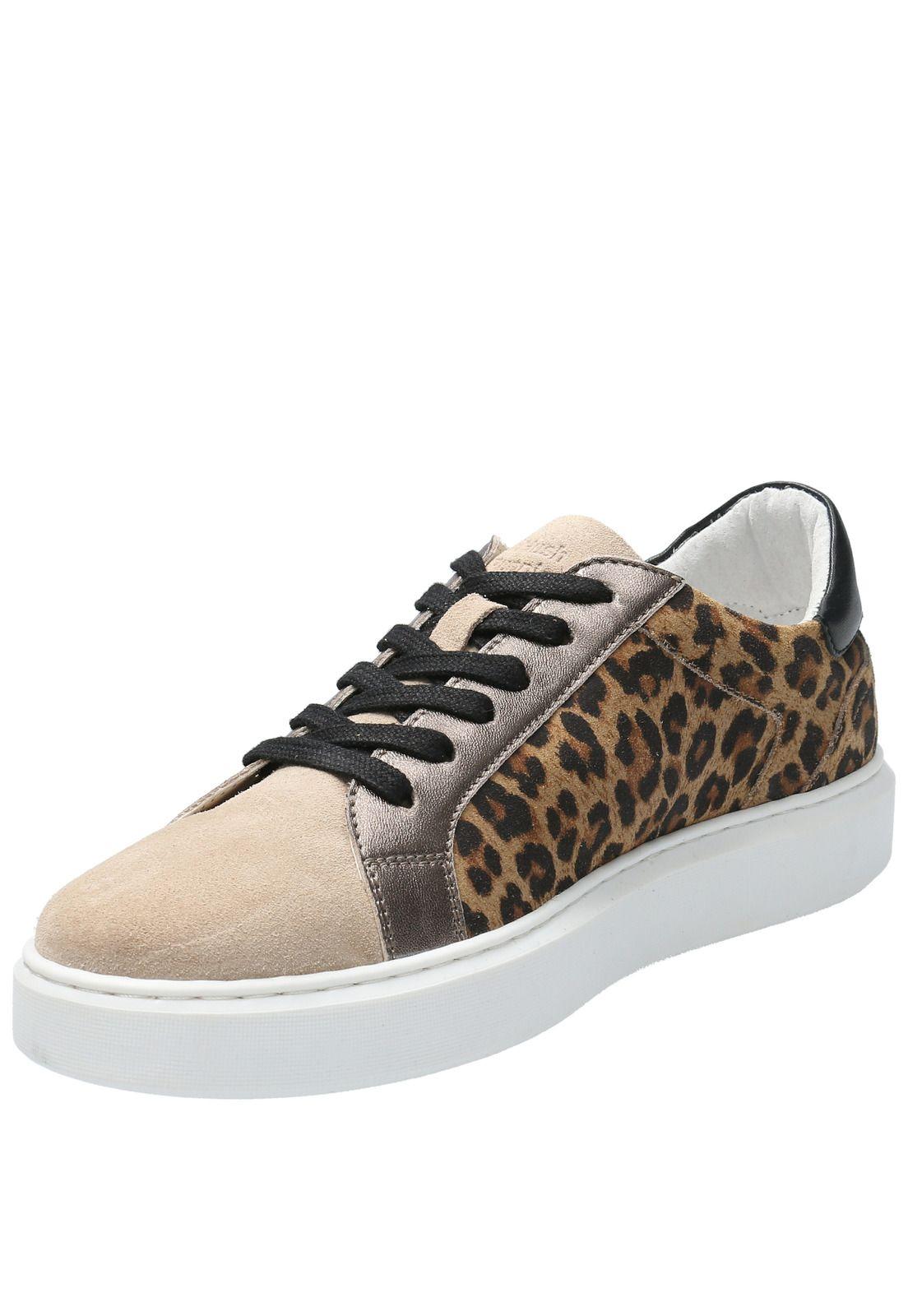 Zapatilla Cuero Mujer Mahal Beige-4