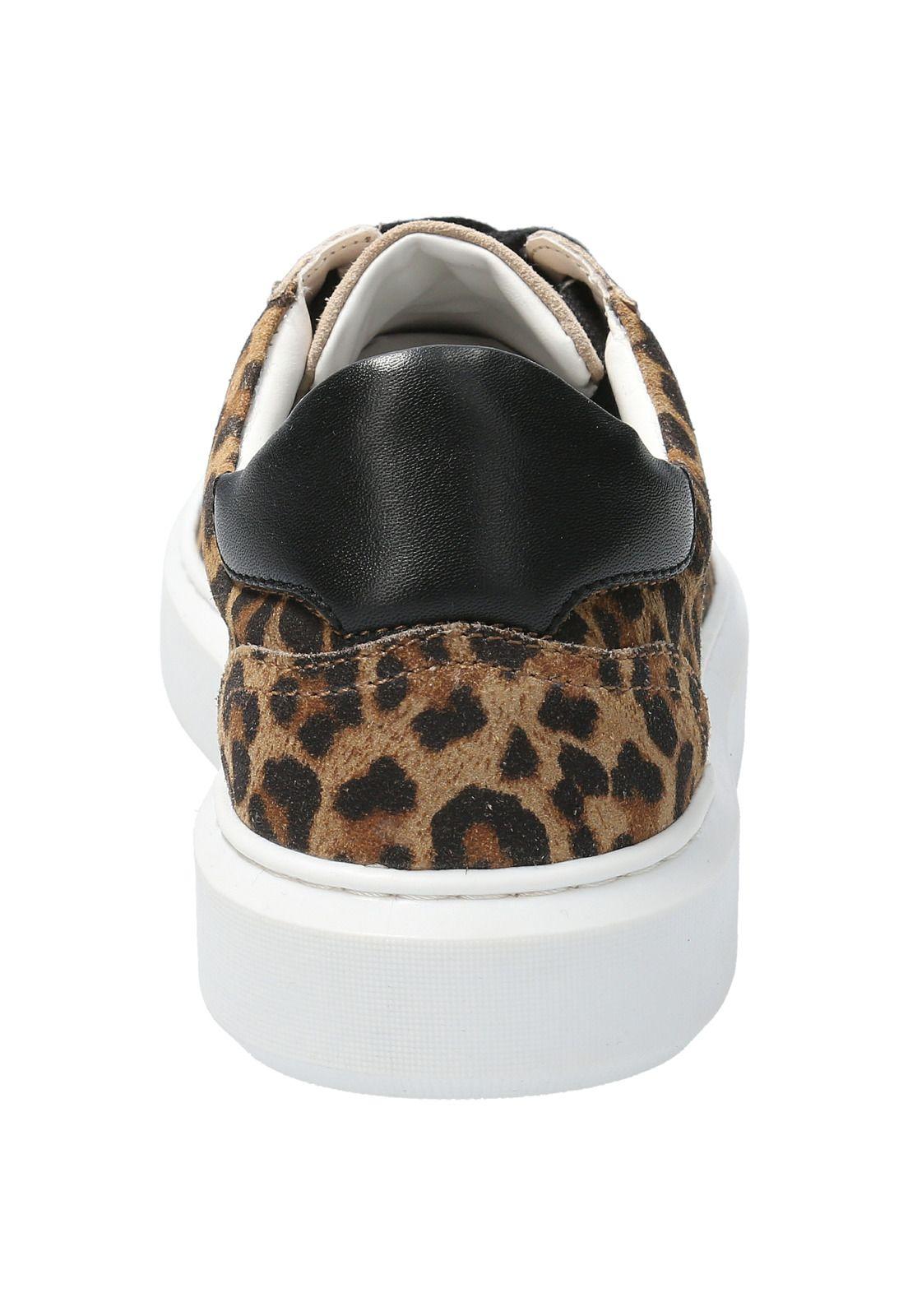 Zapatilla Cuero Mujer Mahal Beige-6