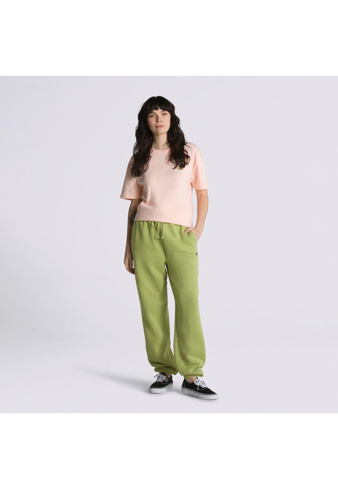 Pantalón Buzo Comfycush Relaxed Sw Verde Mujer-0