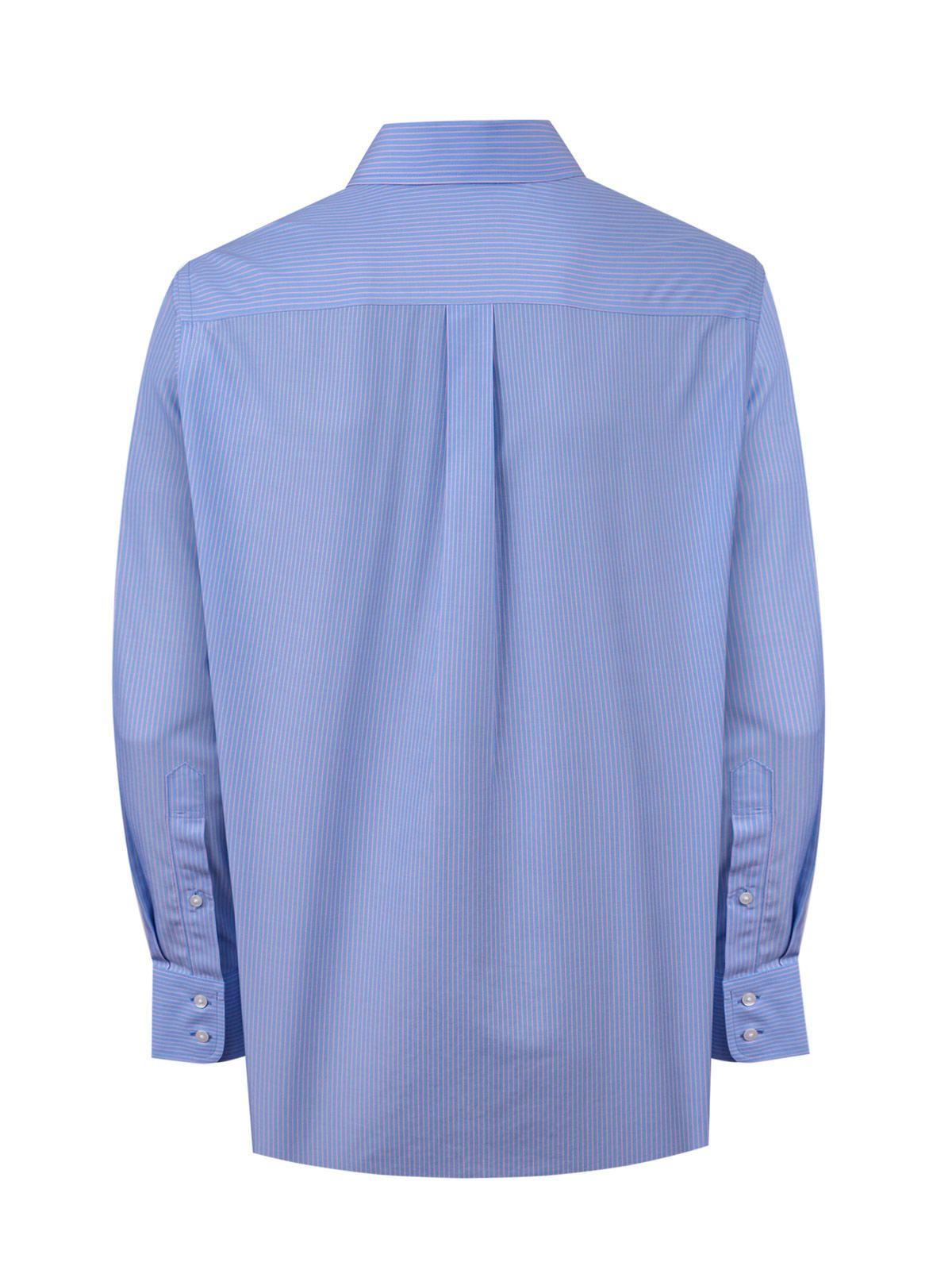 Camisa Cuello Italiano Hombre Wf Pc Azul-3