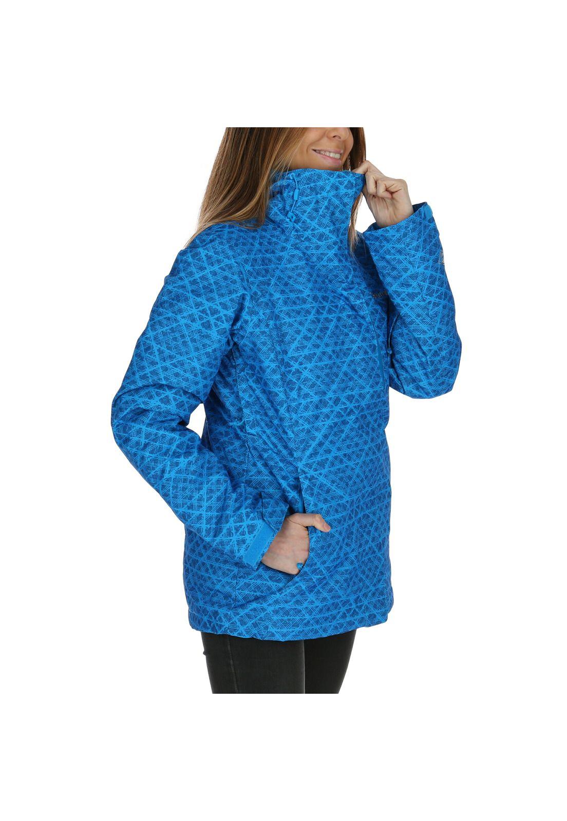 Parka Mujer Whirlibirth Iii Inte Polyester Azul-1