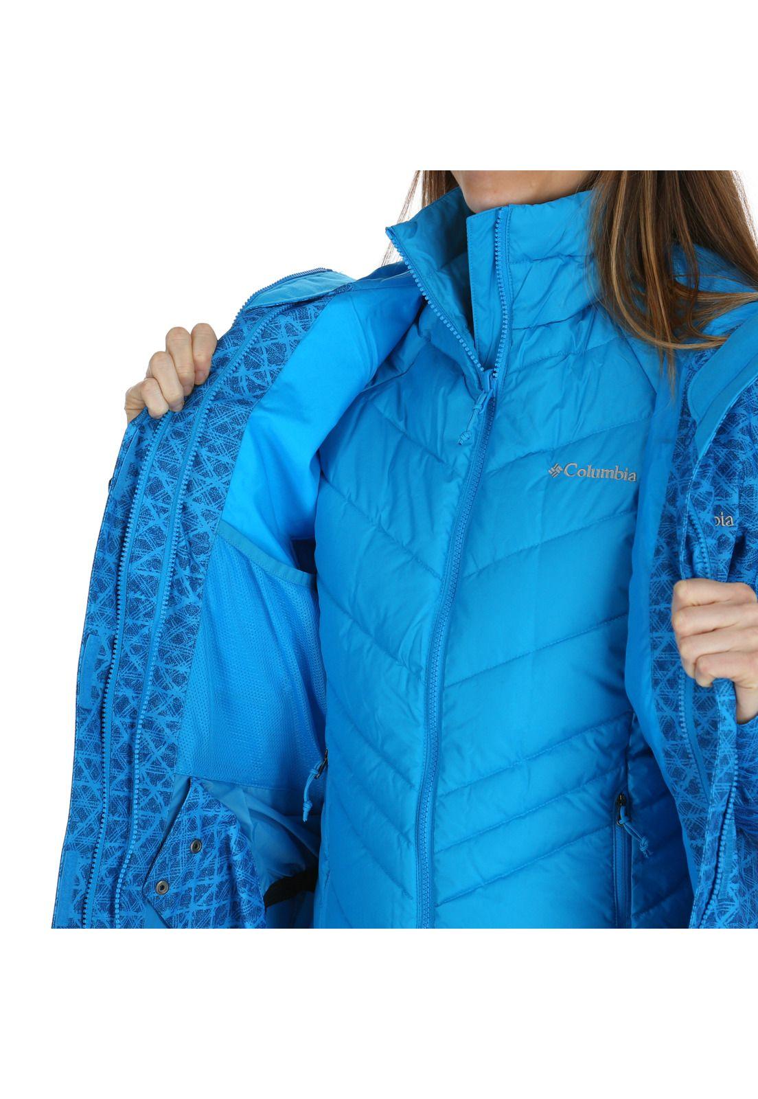 Parka Mujer Whirlibirth Iii Inte Polyester Azul-4
