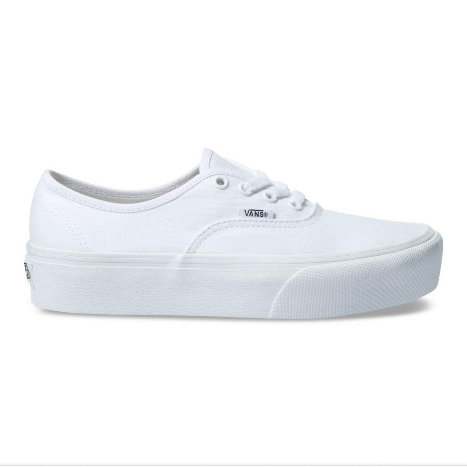 Zapatillas Unisex UA Authentic Platform 2.0 Blanca-4
