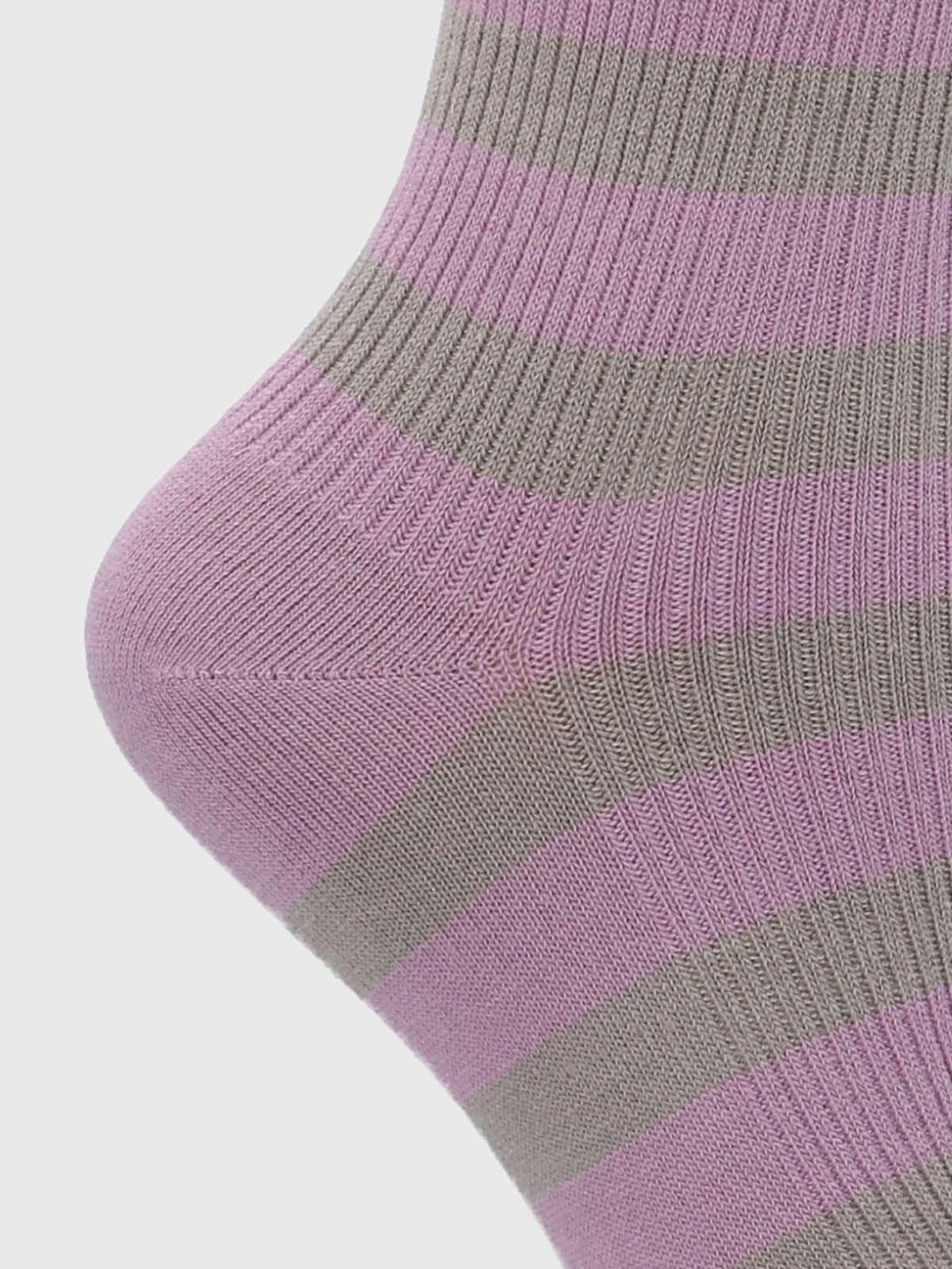Calcetin Algodón Mujer C St Blocky Morado-1