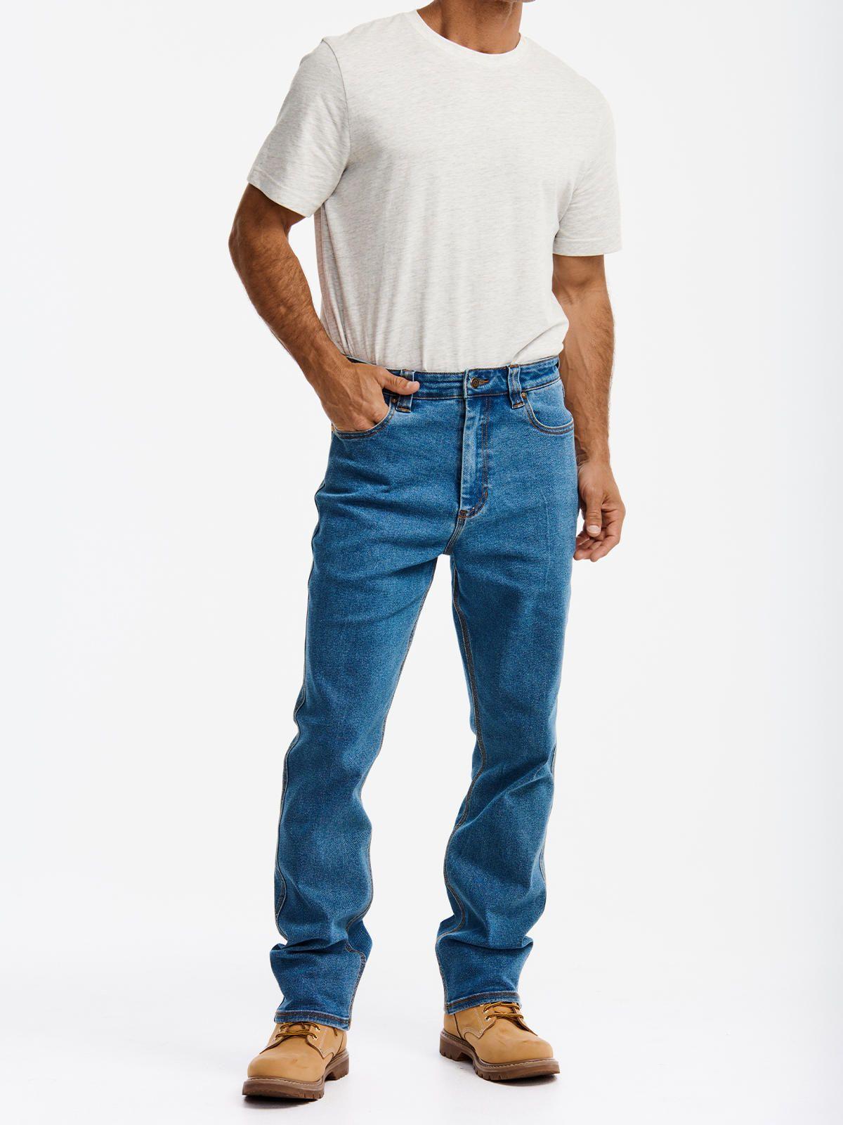 Jeans Hombre D4 Athletic Fit Jean Azul-1