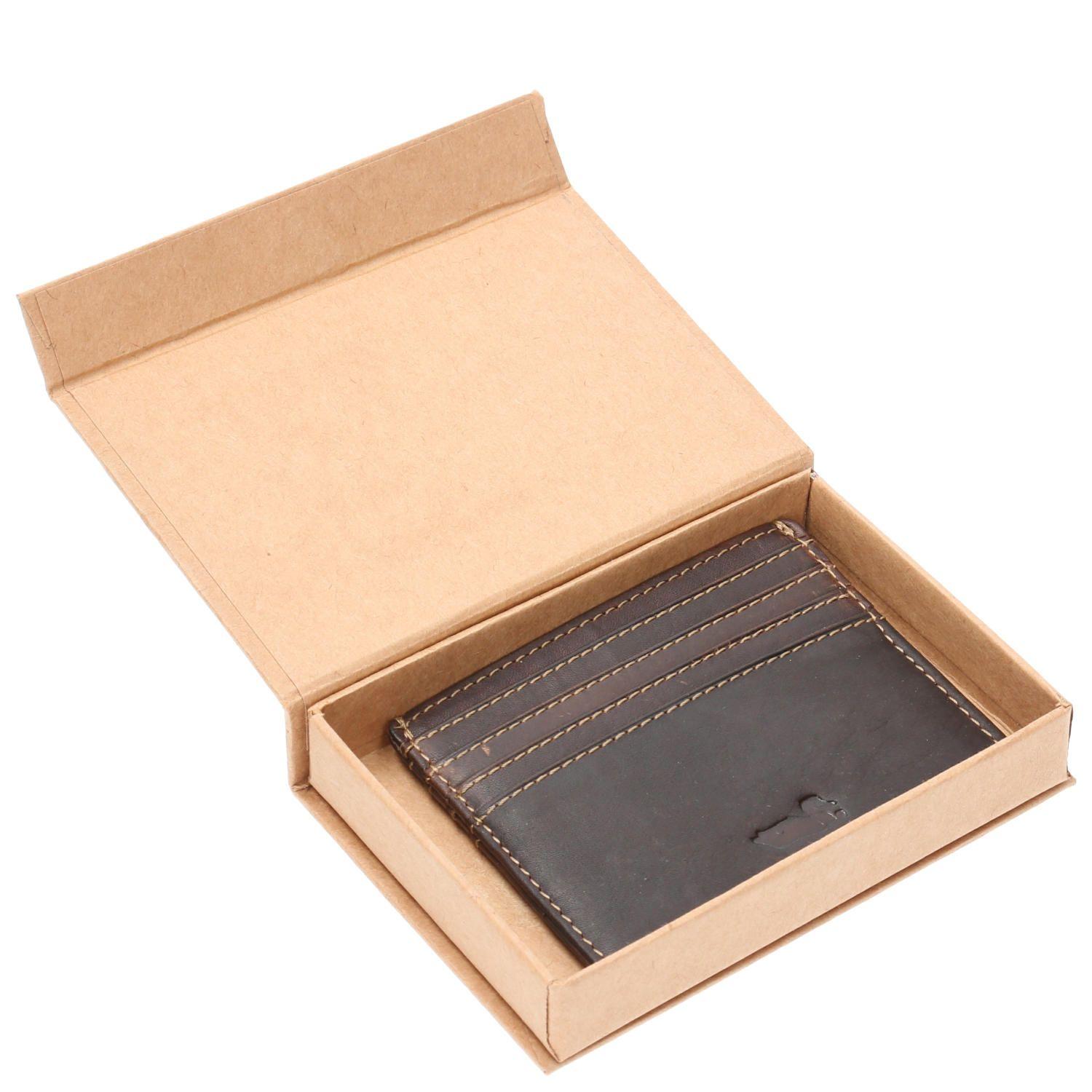 Tarjetero Cuero Hombre TC 4Cardholder Café-2